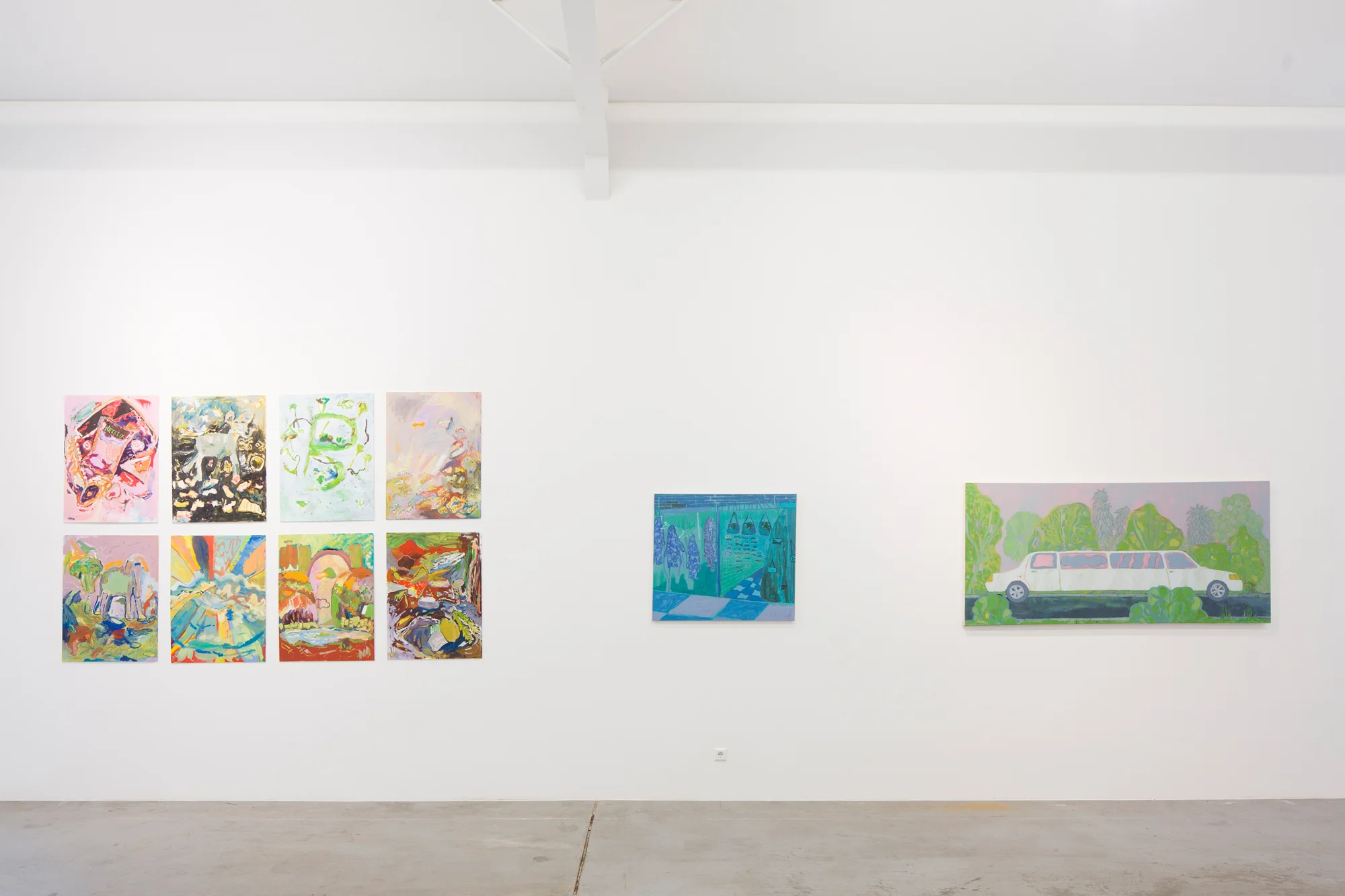 Feed the Meter at Bernard Ceysson, Luxembourg. Installation view with Tyson Reeder.