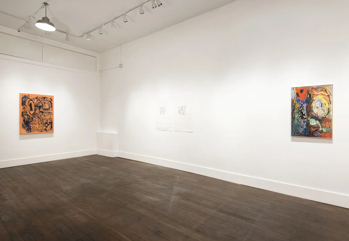 A Short Story at Field Contemporary, Vancouver. Installation view with Chris Hood and Al Freeman.