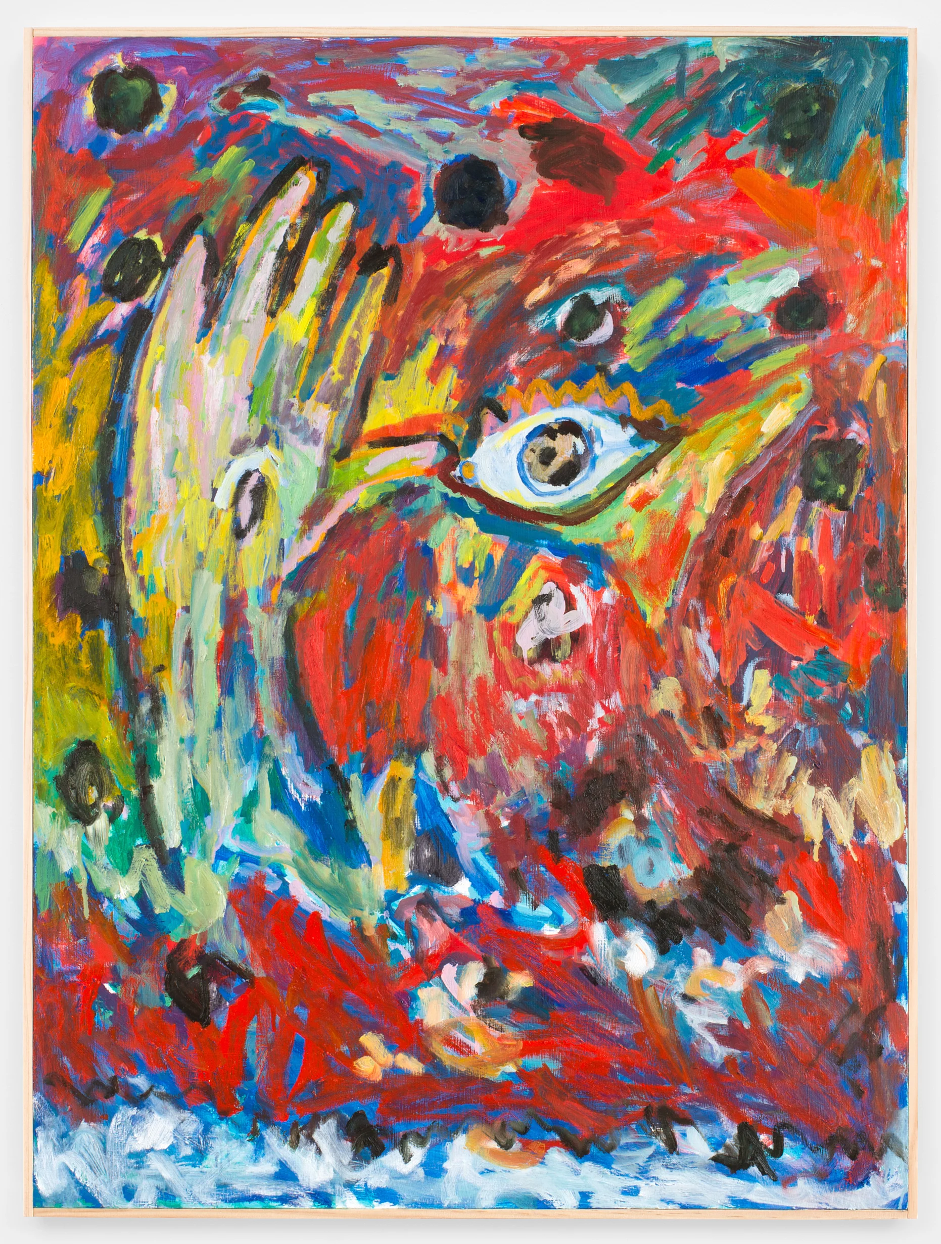 Magic Eye, 2016, oil on panel, 40" x 30"