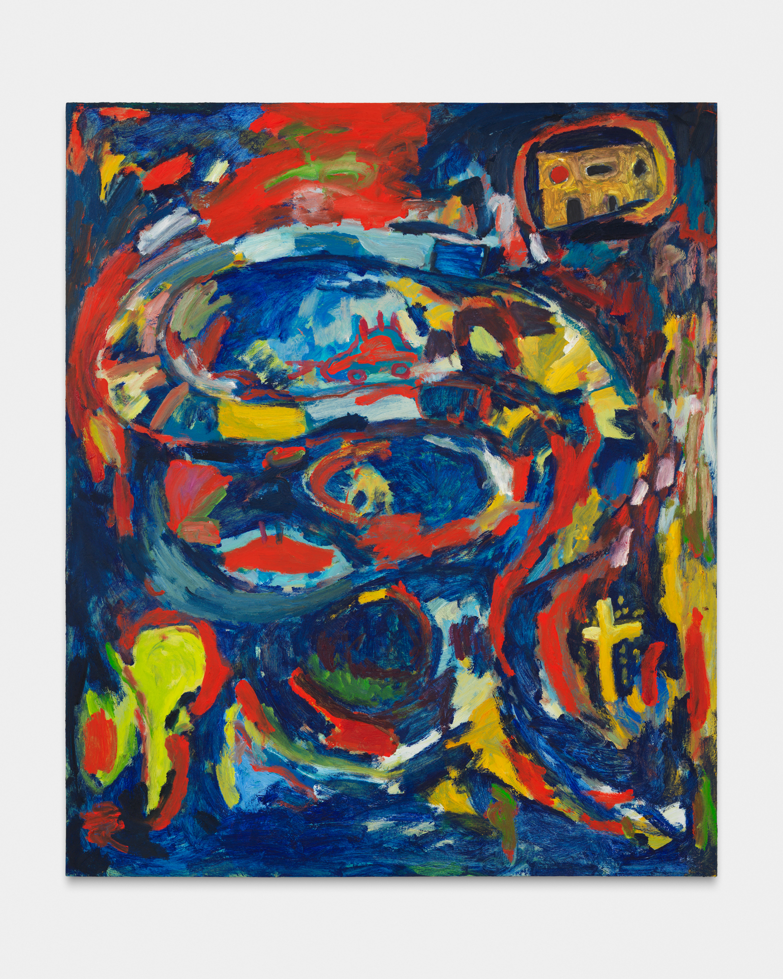 The Pit is pleased to present Adrianne Rubenstein: I Love Worms . An opening reception will be held on September 9, 2018 from 4-7pm, and the exhibition will be on view through October 21, 2018. In her second one-person exhibition at The Pit, Adrianne Rubenstein will debut a suite of new paintings, which are some of her largest to date. Working in oil on panel, Rubenstein uses vibrant colors, direct form, and confident brushwork to depict raw memory in paint. Her paintings tell stories from her life, referencing moments from the just past and from long ago. In them, she is just as much a part of the subject matter as whatever it is she is painting, taking steadfast responsibility for her role as narrator. This vulnerability and resistance to neutrality allows Rubenstein to claim nostalgia not as an indulgence but as a powerful lens through which to view her place in and experience of the world. Rubenstein is equally comfortable referencing art history and art’s current moment as she is her catalogue of personal memories. While works like Abstract Painting are a response to present-day trends in contemporary art and her faceted position within her community as a painter, gallery director, and curator, works such as Ladder with Ribbons —an homage to Ree Morton, whose work has been an influence on Rubenstein—refer to art history and her formation as an artist. In her dreamlike yet vivid compositions, Rubenstein’s explorations of memory and musings on art emerge as markers of a practice rooted in feminism: the personal is political. Adrianne Rubenstein was born in Montréal, Canada in 1983 and lives in New York, NY. She received a Master of Fine Art from the San Francisco Art Institute, San Francisco, CA in 2011 and a Bachelor of Fine Art from the Nova Scotia College of Art and Design, Halifax, Canada in 2006. One-person exhibitions of her work have been presented at venues such as Reyes Projects, Bloomfield Hills, MI (2017); Fourteen30 Contemporary, Portland, OR (2017); White Columns, New York, NY (2016); and David Petersen, Minneapolis, MI (2016). Rubenstein’s paintings have been featured in thematic and two-person exhibitions including Out of Control , curated by Sally and Peter Saul, Venus Over Manhattan, New York, NY (2018); Permanent Embrace , with Walter Robinson, Stems Gallery, Brussels, Belgium (2018); Say Yes , curated by Kimia Ferdowsi Kline, Elaine L. Jacob Gallery, Wayne State University, Detroit, MI (2017); Feed the Meter I & II , Ceyson & Benetiere, Luxembourg (2015 & 2017); and Bunnicula , with Jennifer Sullivan, Marvin Gardens, New York, NY (2016). Rubenstein is an active participant in the international community of artist-run spaces and artist-driven curatorial initiatives, and she was awarded the Emerging Artist Grant from the Rema Hort Mann Foundation in 2016.