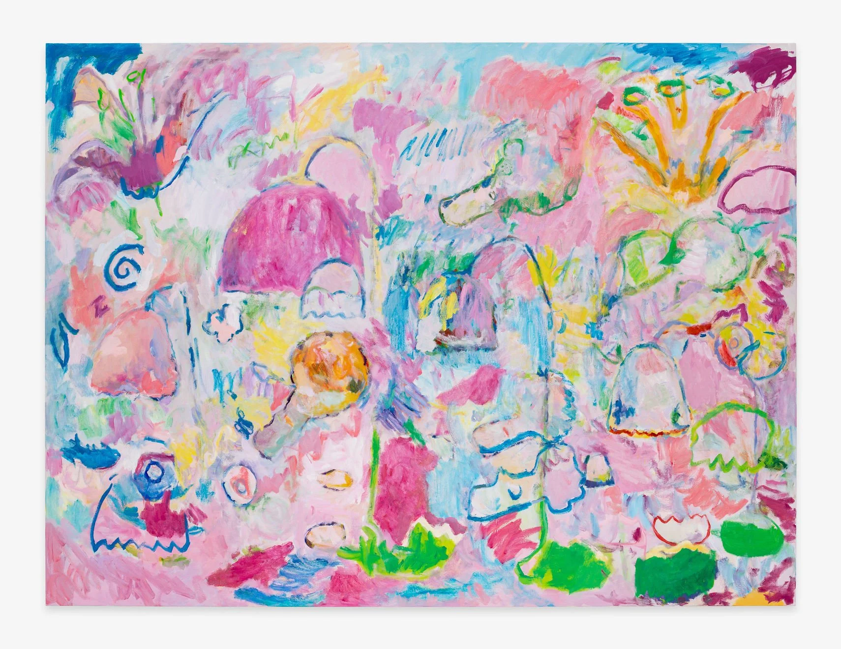  Pink Painting, 2023, oil on canvas, 72 × 96” 