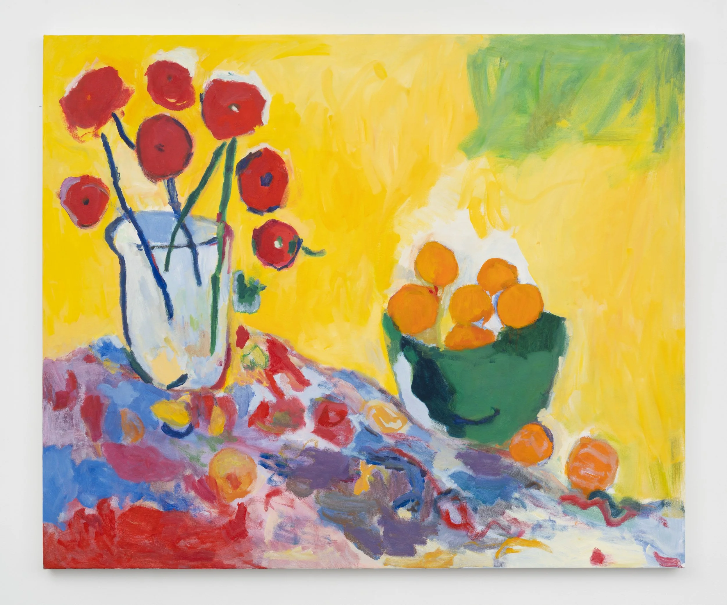  Oranges, 2026, oil on canvas, 40 × 49"" 