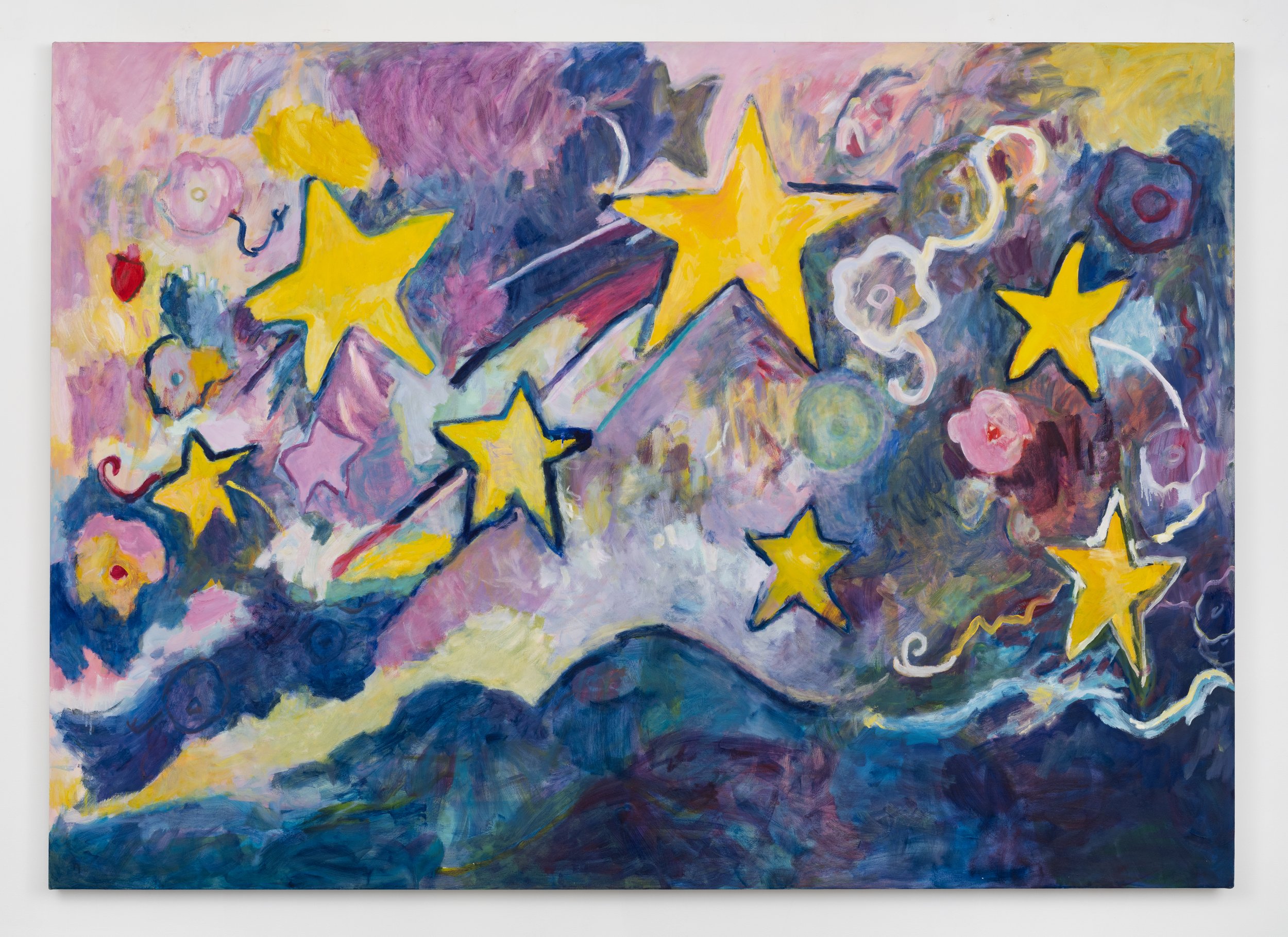  Starry Starry Night, 2025, oil on canvas, 60 × 84” 