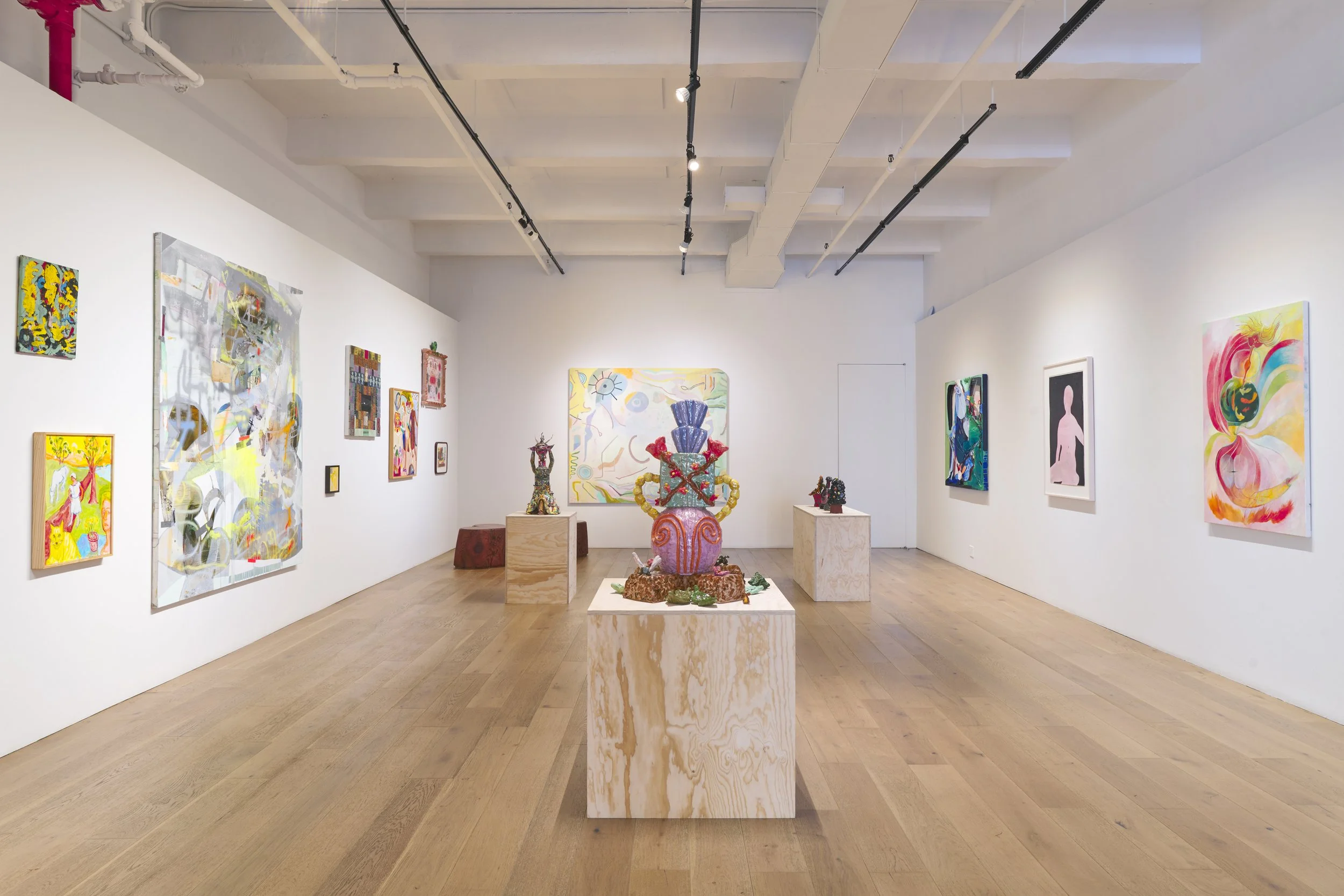  Celestial Songs at Venus, New York, 2024  Betty Bailey, Taussen Brewer, Joan Brown, Maija Peeples-Bright, Roy De Forest, Faith, Melvino Garretti, Nik Gelormino, Pam Glick, Gretta Johnson, Grant Levy-Lucero, Meg Lipke, Alice Mackler, Dan Mandelbaum, 