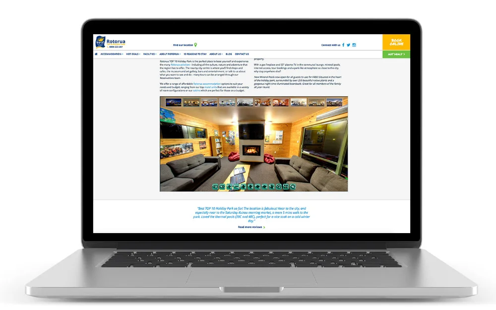 360 Tour Website Display