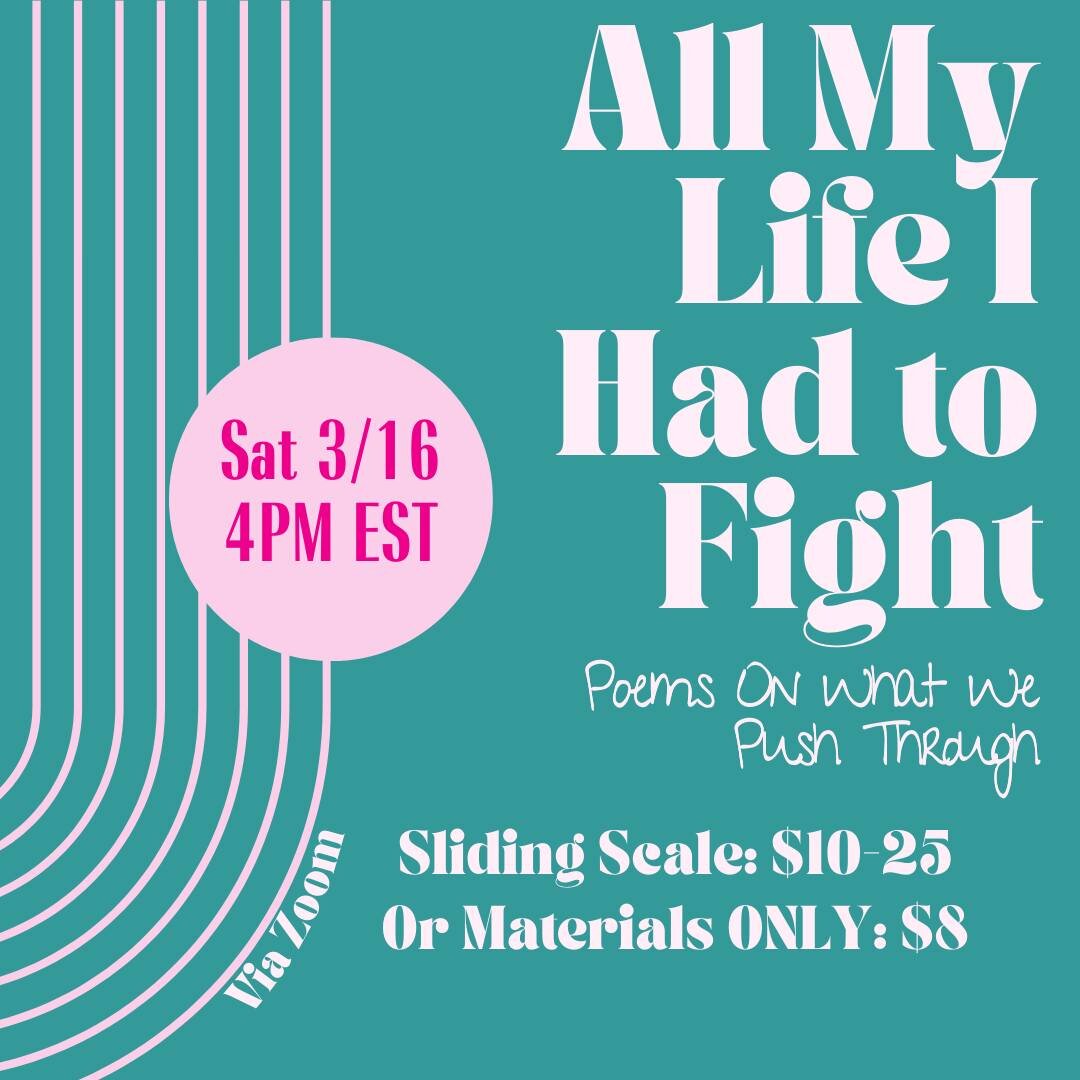 WORKSHOP TOMORROW! 

Have you signed up yet? I'm excited to read some amazing poems and write with you. 

Sign up: bit.ly/march-monthlywrite

🏷️

#PoetryCommunity #AmWriting #AmWritingPoetry #Writers #Writing #WritersAndPoets #WritingCommunity #Crea