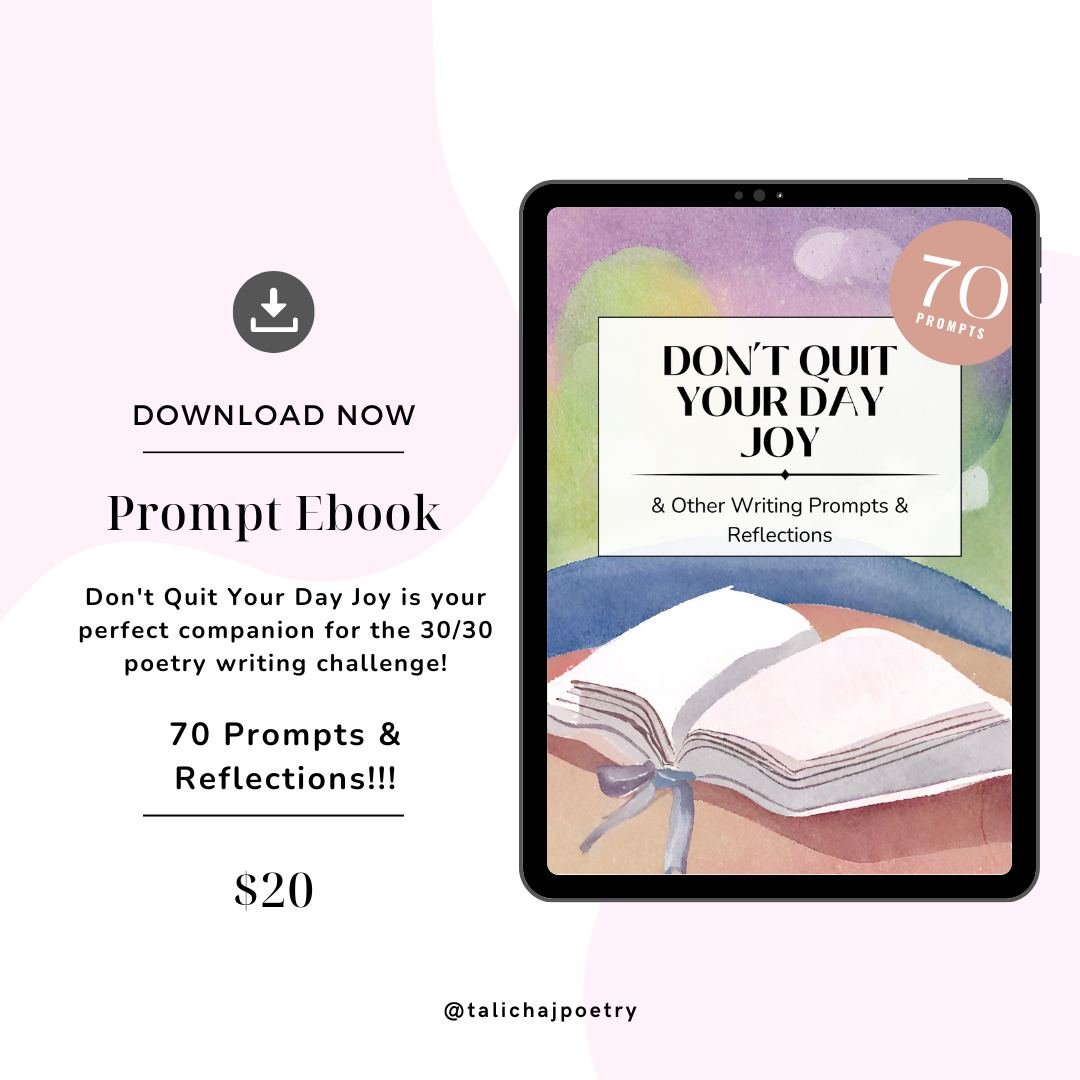 The official spiel goes: Journey into self-discovery and unleash your creative potential with 'Don't Quit Your Day Joy', an ebook filled with curated writing prompts and reflections designed to spark your creativity and deepen your self-understanding