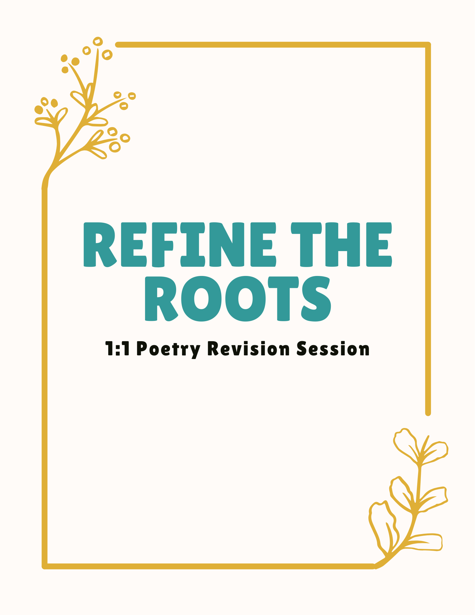 Refine the Roots: Poetry Revision Session