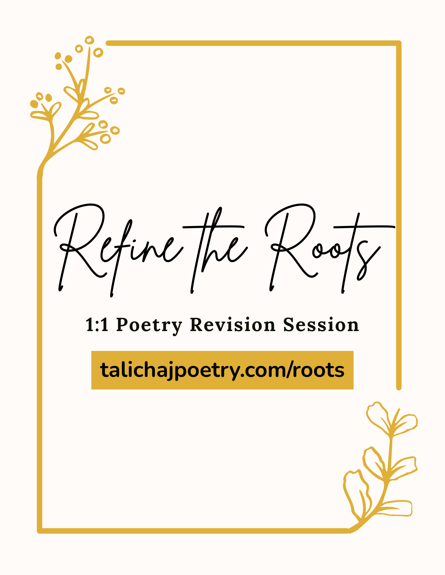 Refine the Roots: Poetry Revision Session