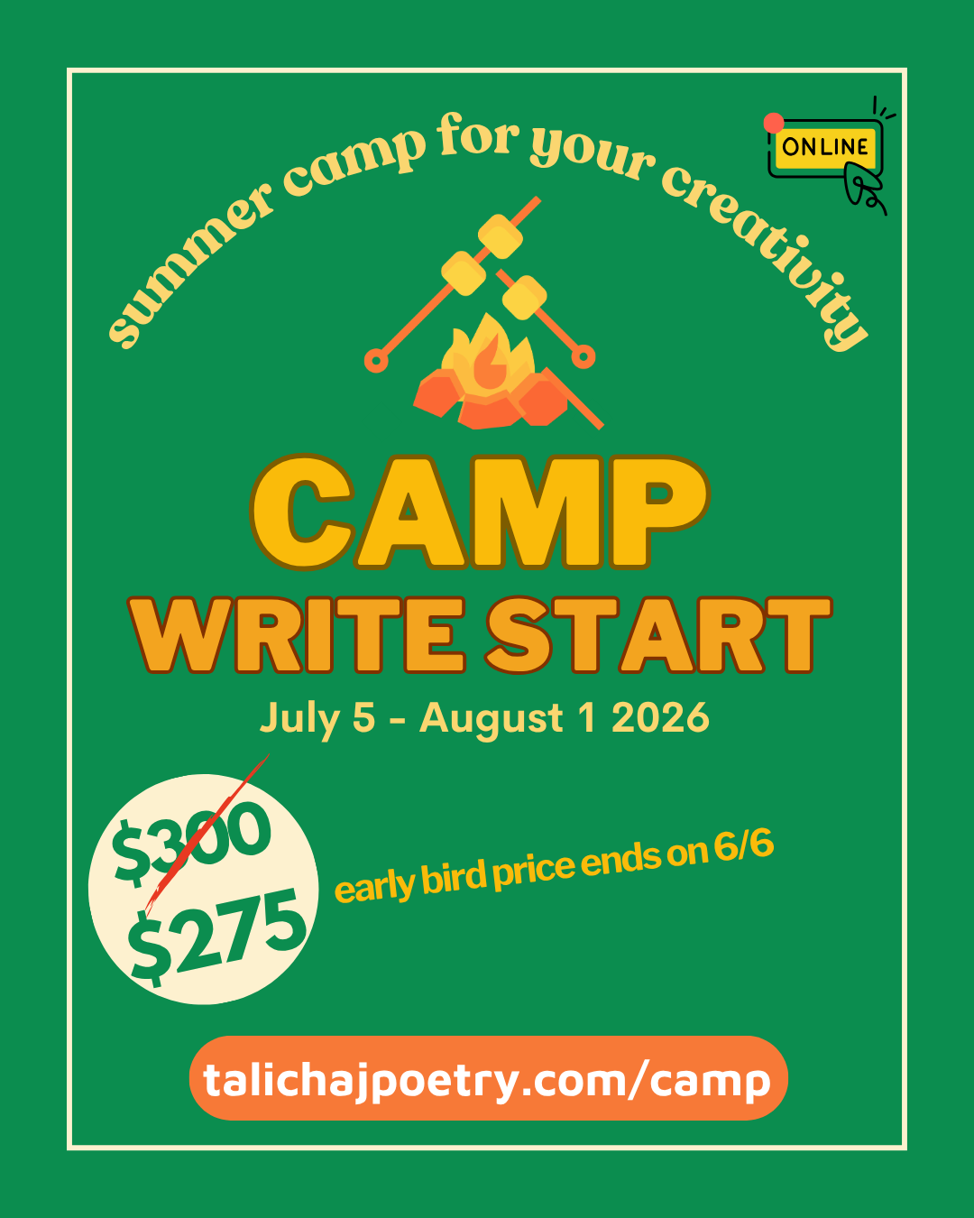 ☀️ Camp Write Start
