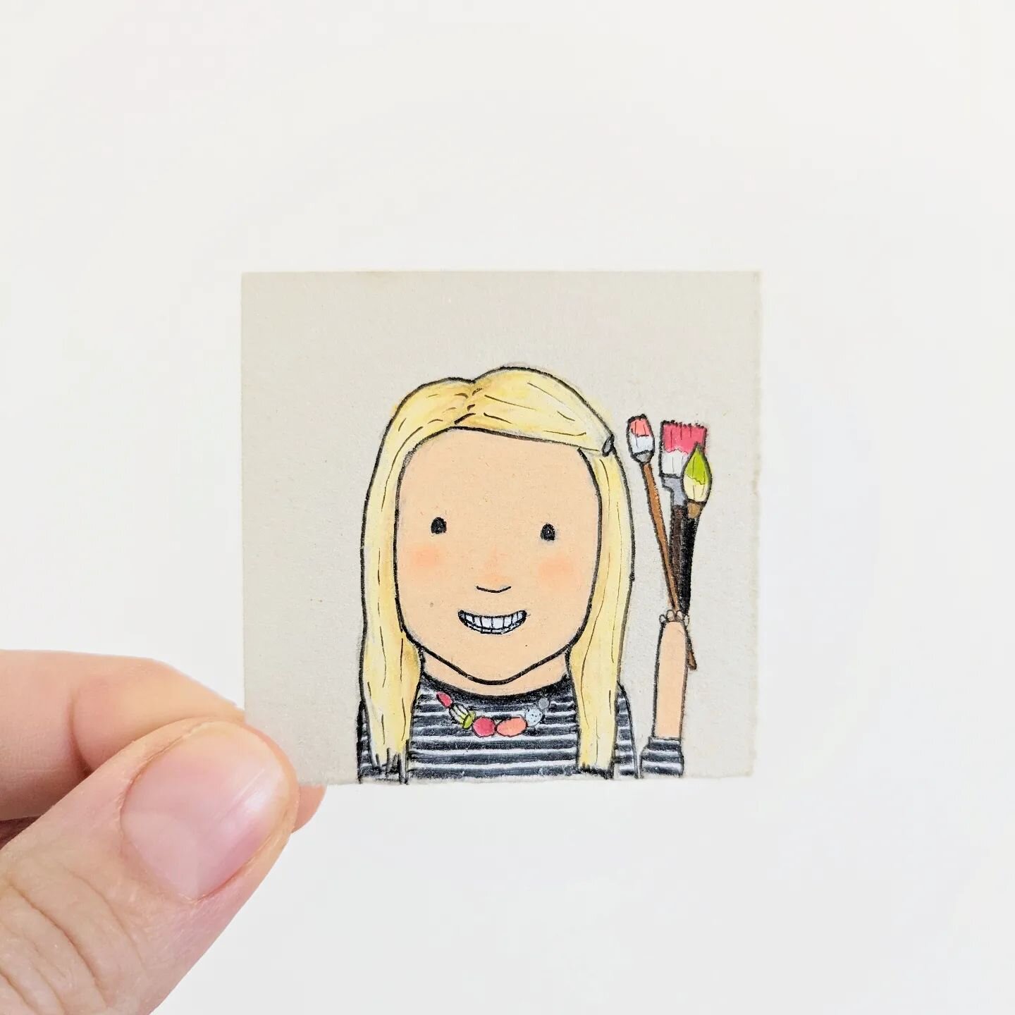 Isn't this just the cutest?! Thank you Tracie @peopleyoumaymeet for making this cute little mini for me! I'm excited to use this for my next batch of business cards! So sweet, I love it! 💕
-
#minime #selfportrait #love