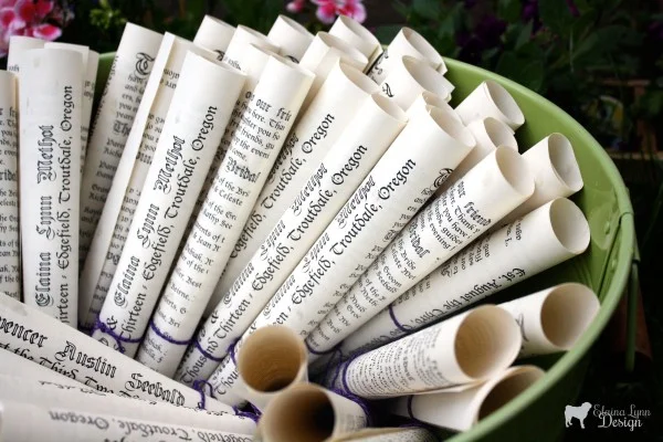 Easy Scroll Wedding Programs