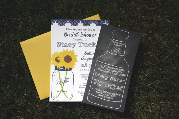 Beer Themed Bachelorette Party Invitations