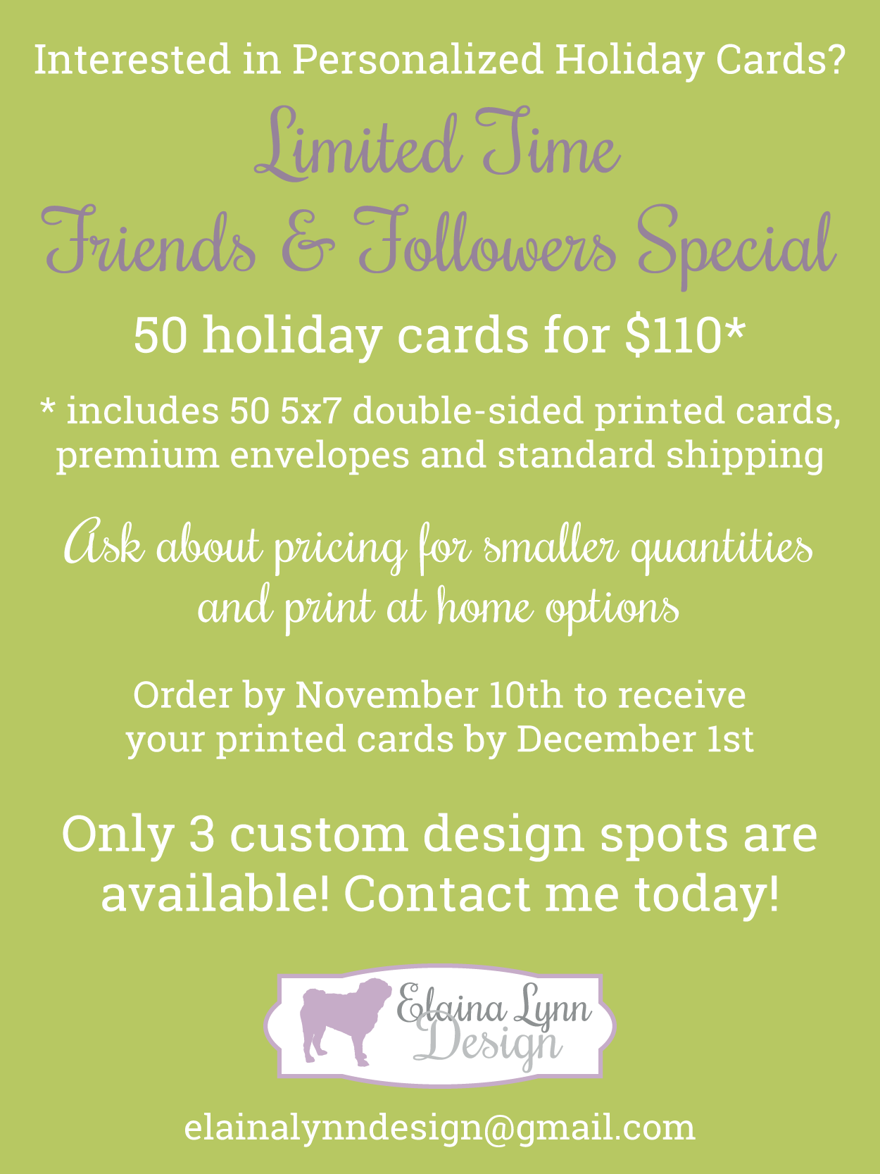 Friends & Followers Holiday Card Special
