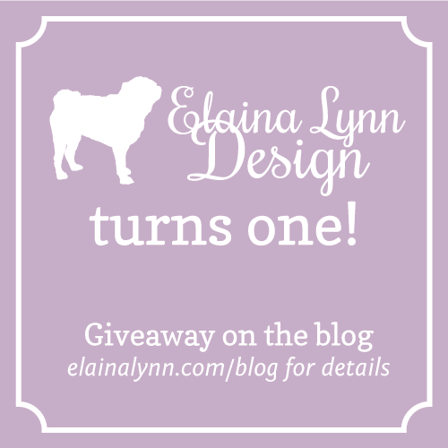 Elaina Lynn Design turns one + a Giveaway!