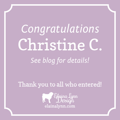 And the winner of the first giveaway is...