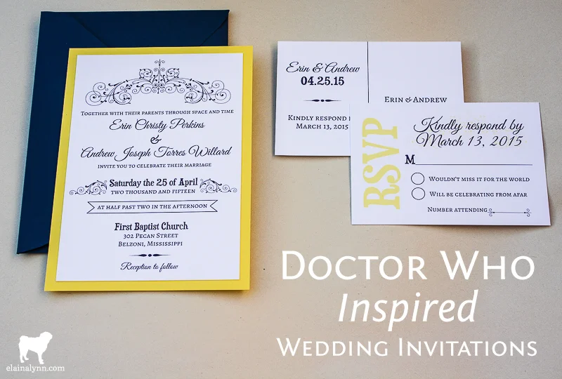 Doctor Who Inspired Wedding Invitations