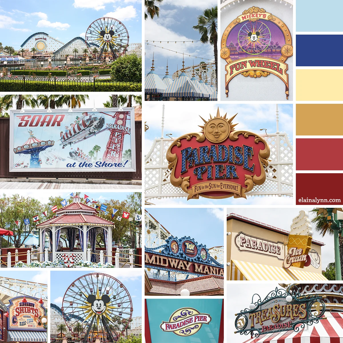 Paradise Pier in Disney California Adventure