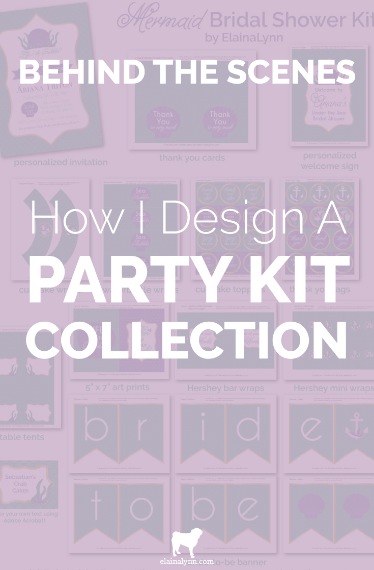 How I Design a Party Kit Collection + The Mermaid Style Guide
