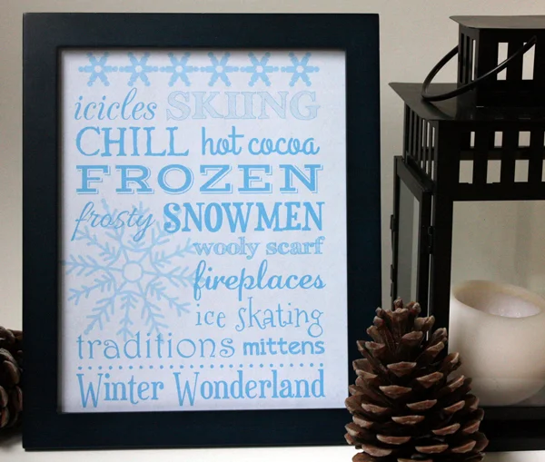 It's the Holiday Season + FREE Winter Wonderland Art Print