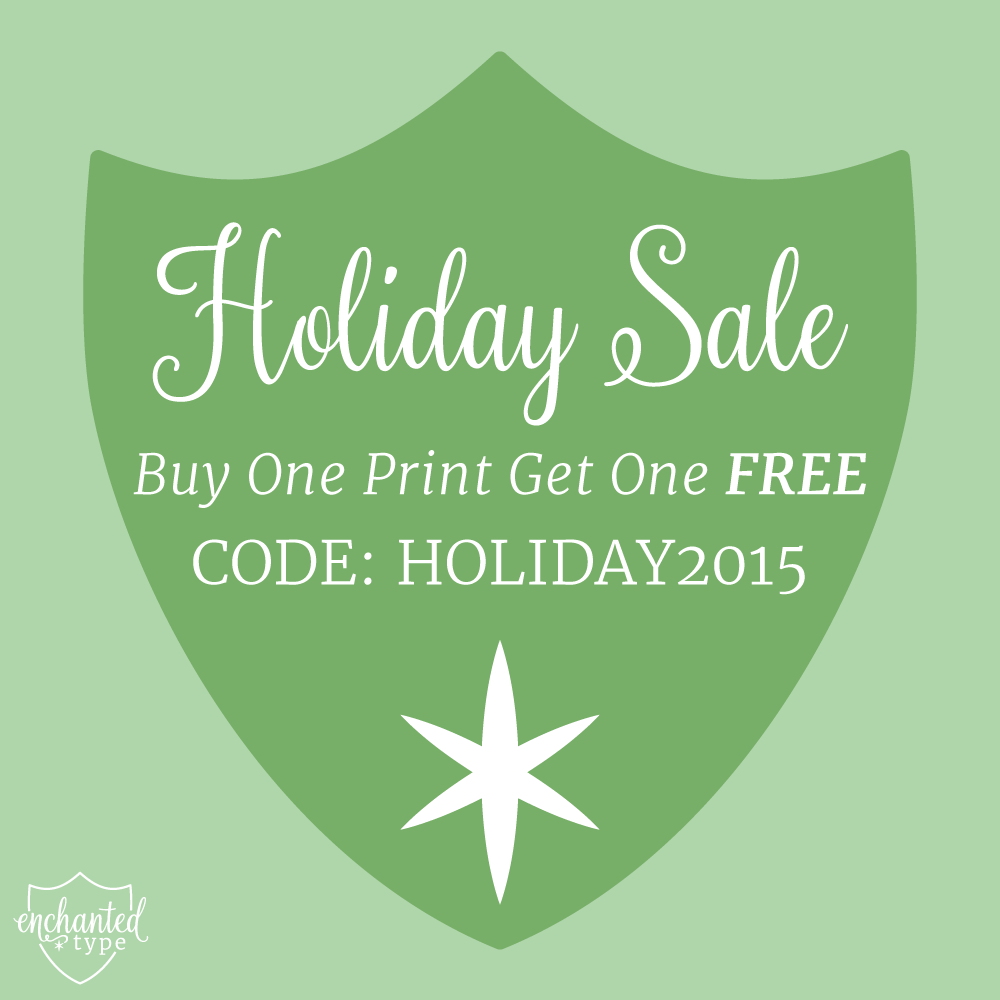 Last Minute Shopper Sale! Buy One Print Get One FREE