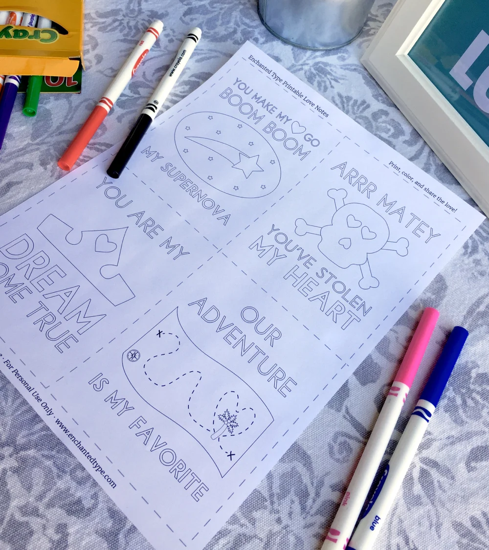 Free Valentine's Day Coloring Page