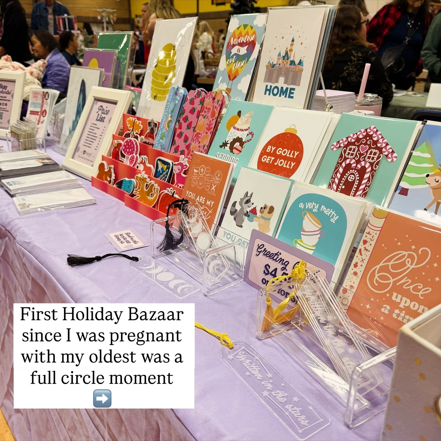 Holiday Bazaar last weekend was a full circle moment 🥰 Being able to share my products with new people while sharing my market experience with my daughter was a &ldquo;pinch me&rdquo; moment. 

I didn&rsquo;t get a great picture of their booth, but 