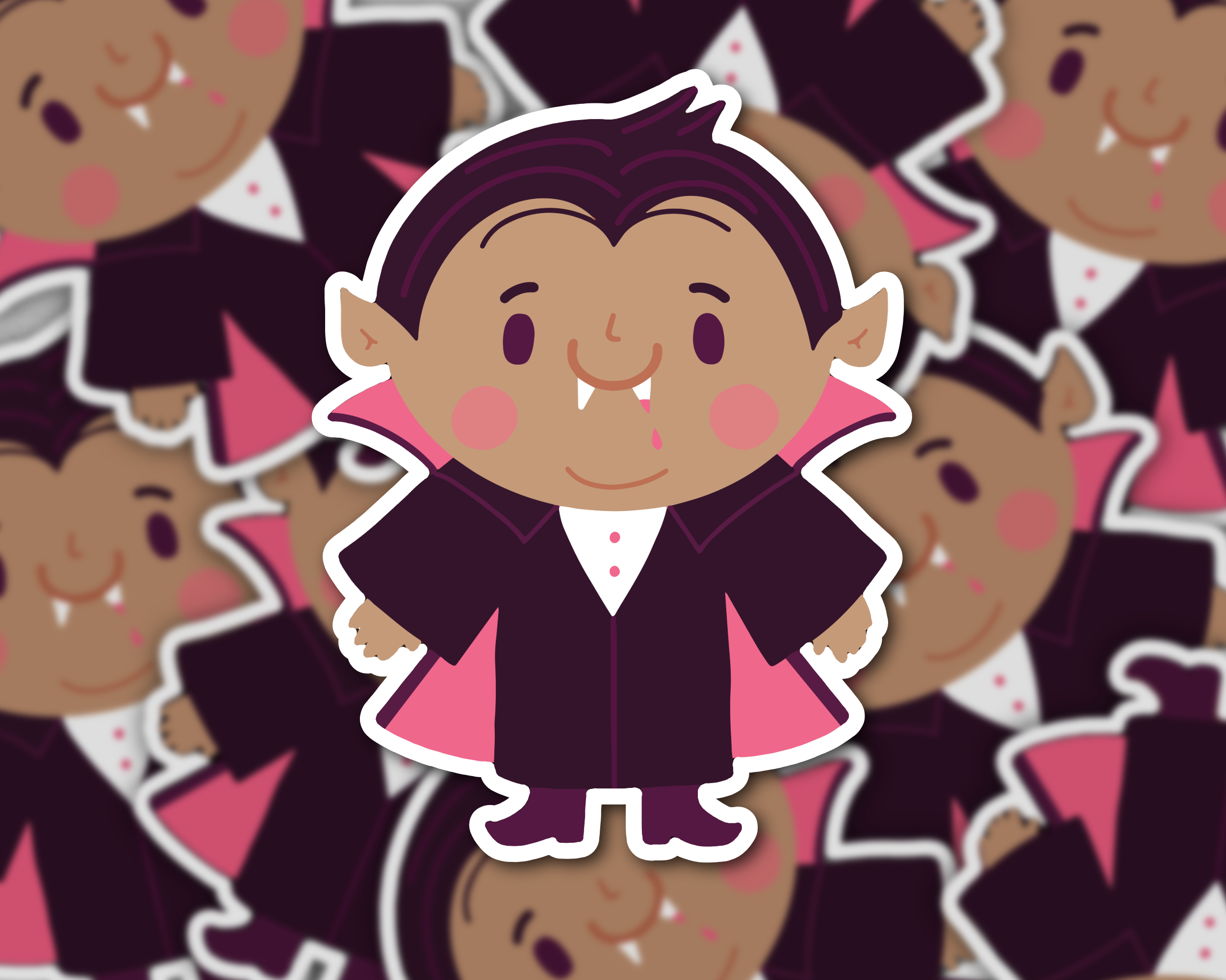 Sparkly Vampire Sticker