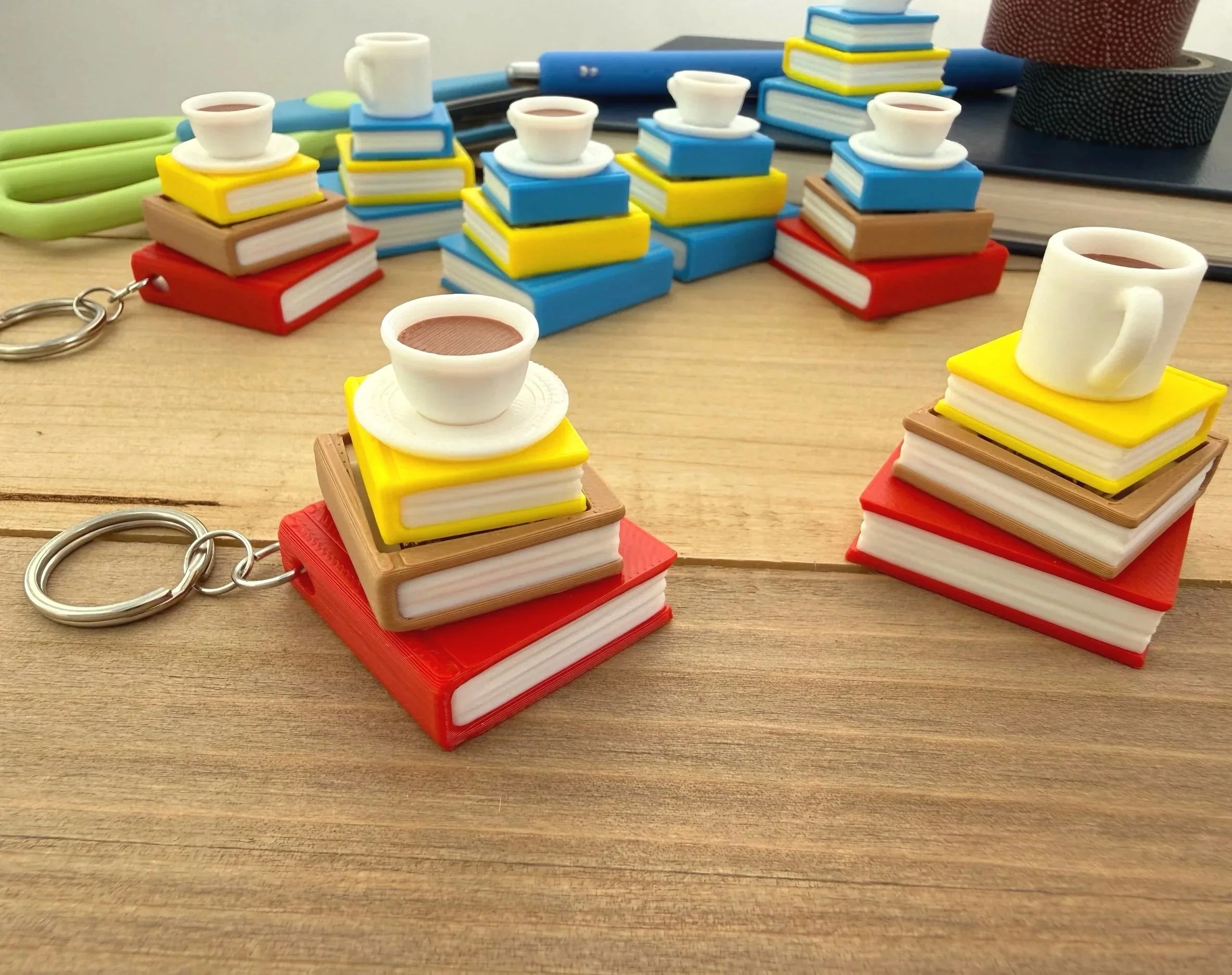 Coffee Book Stack Fidget Clicker