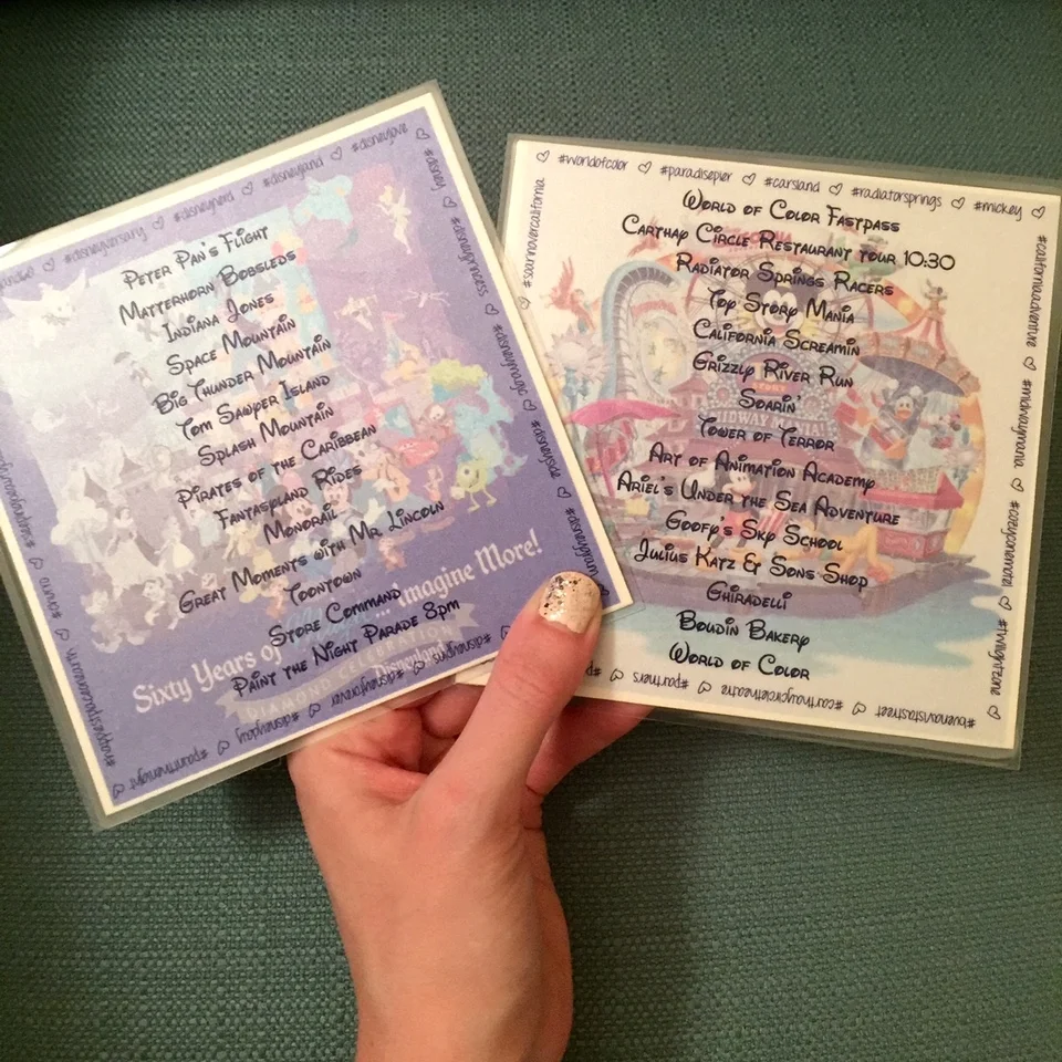 gearing up for Disneyland