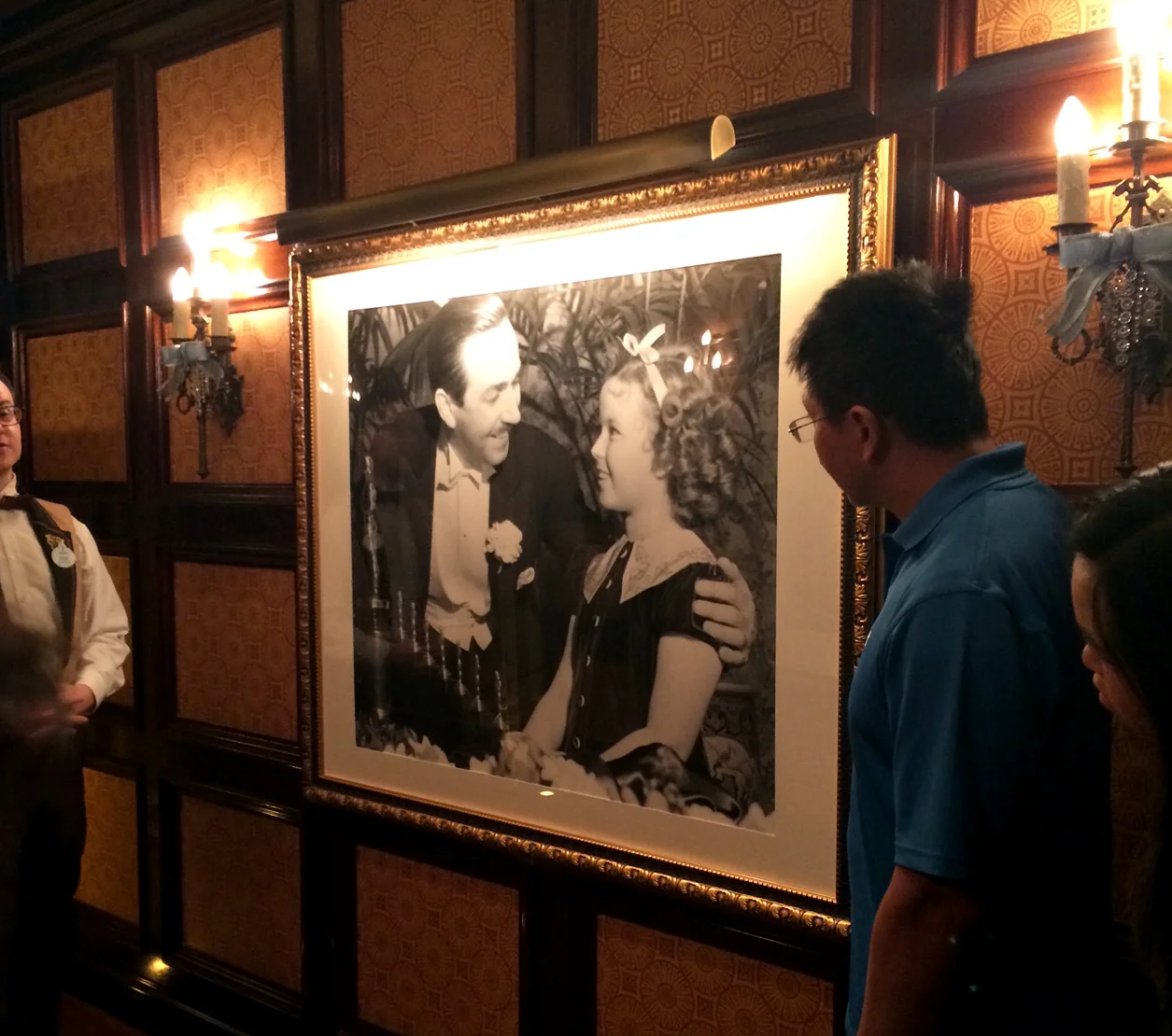 Photo of Walt with Shirley Temple.