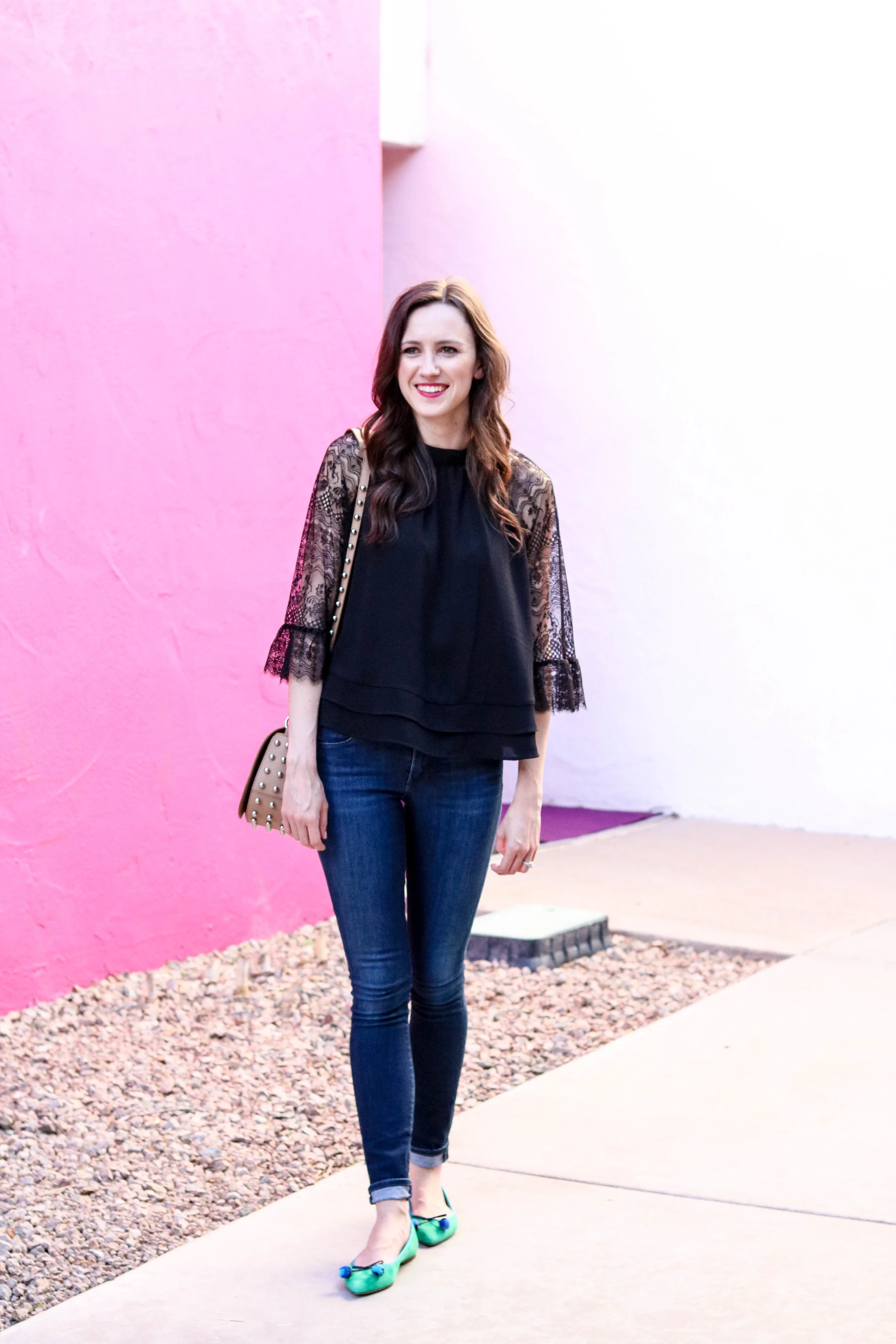 Black Lace Blouse
