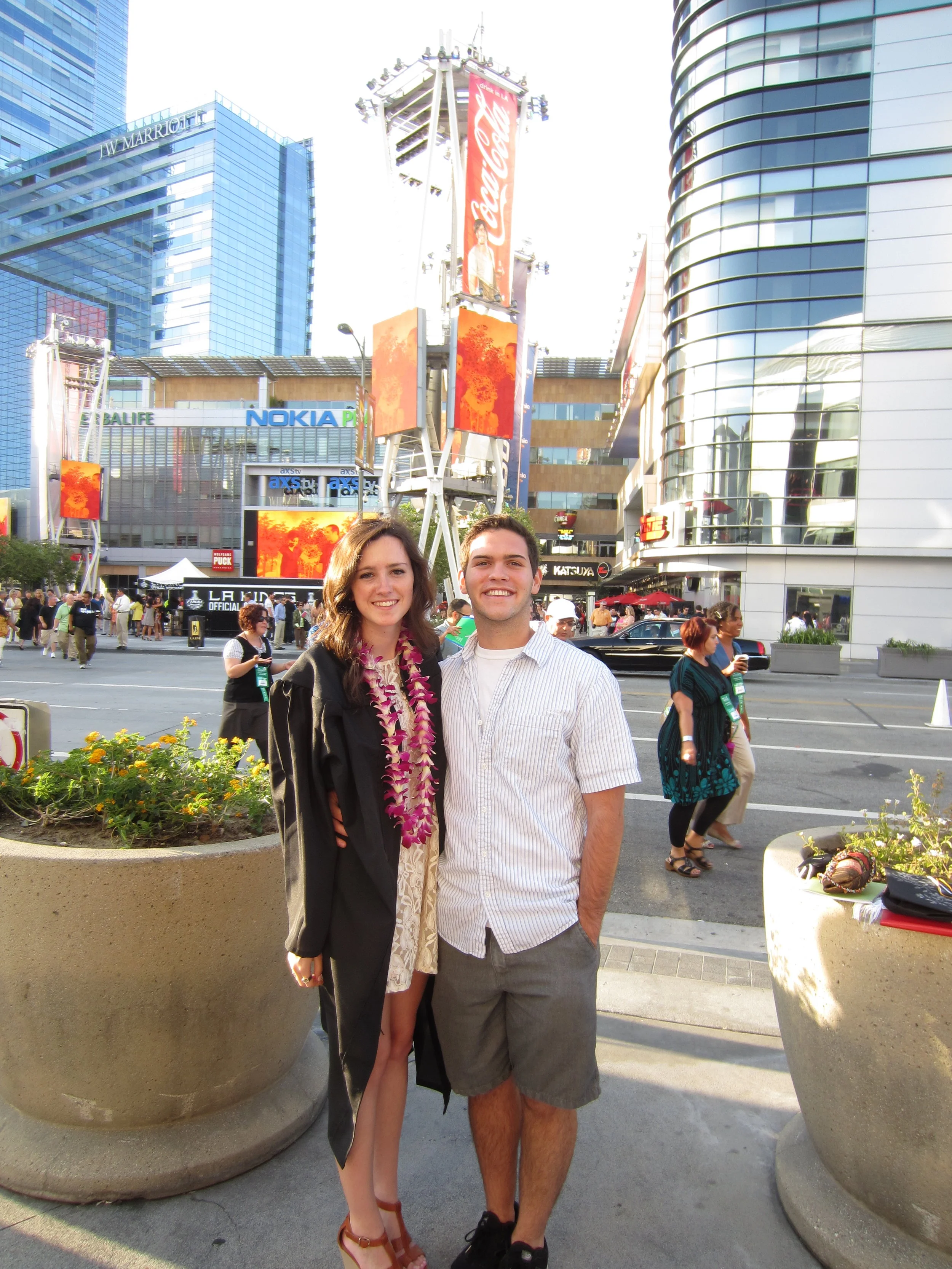 Freddy and I at my graduation from FIDM in Downtown LA in June 2012! We look so young ;)