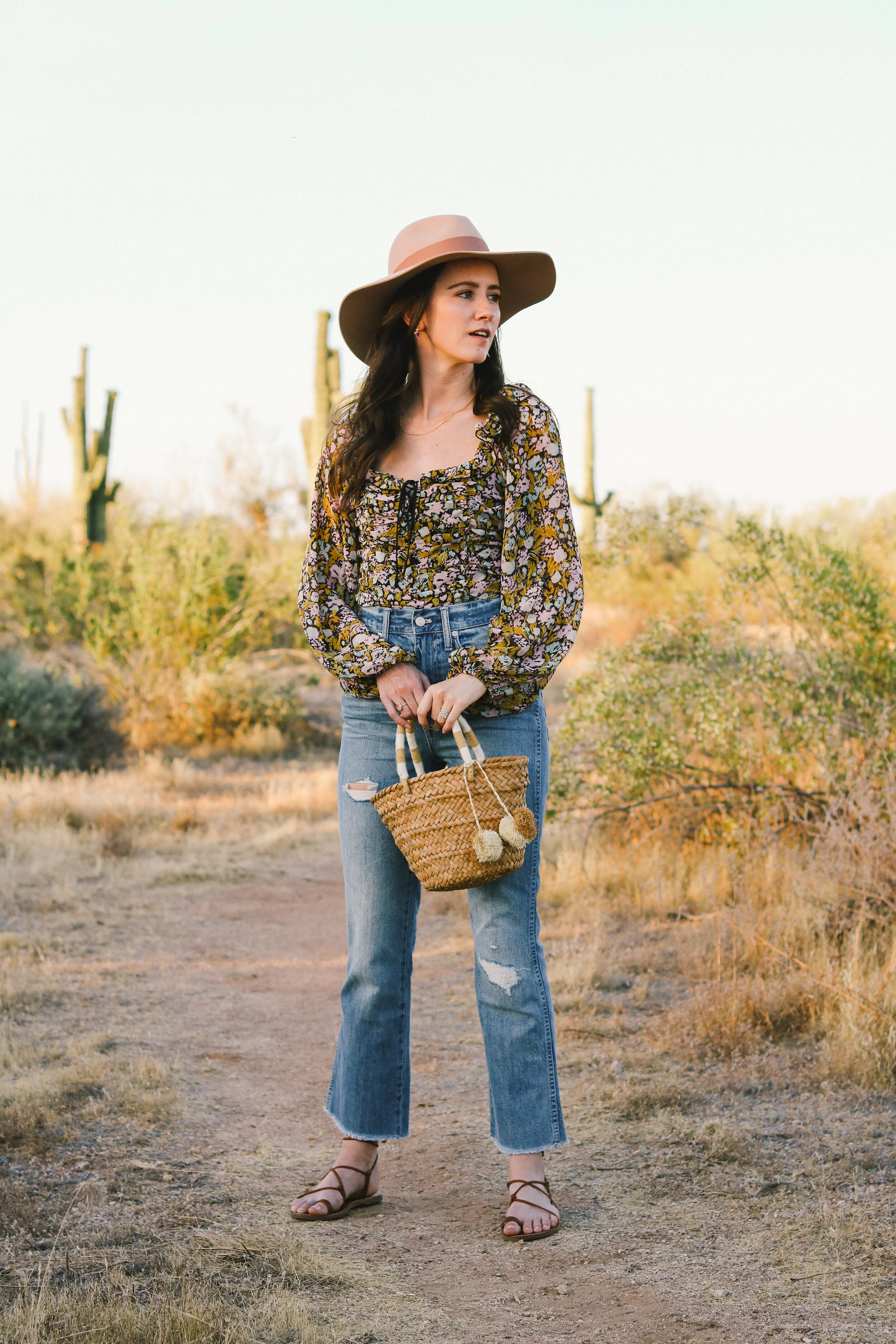 Flowy, Floral Free People Blouse
