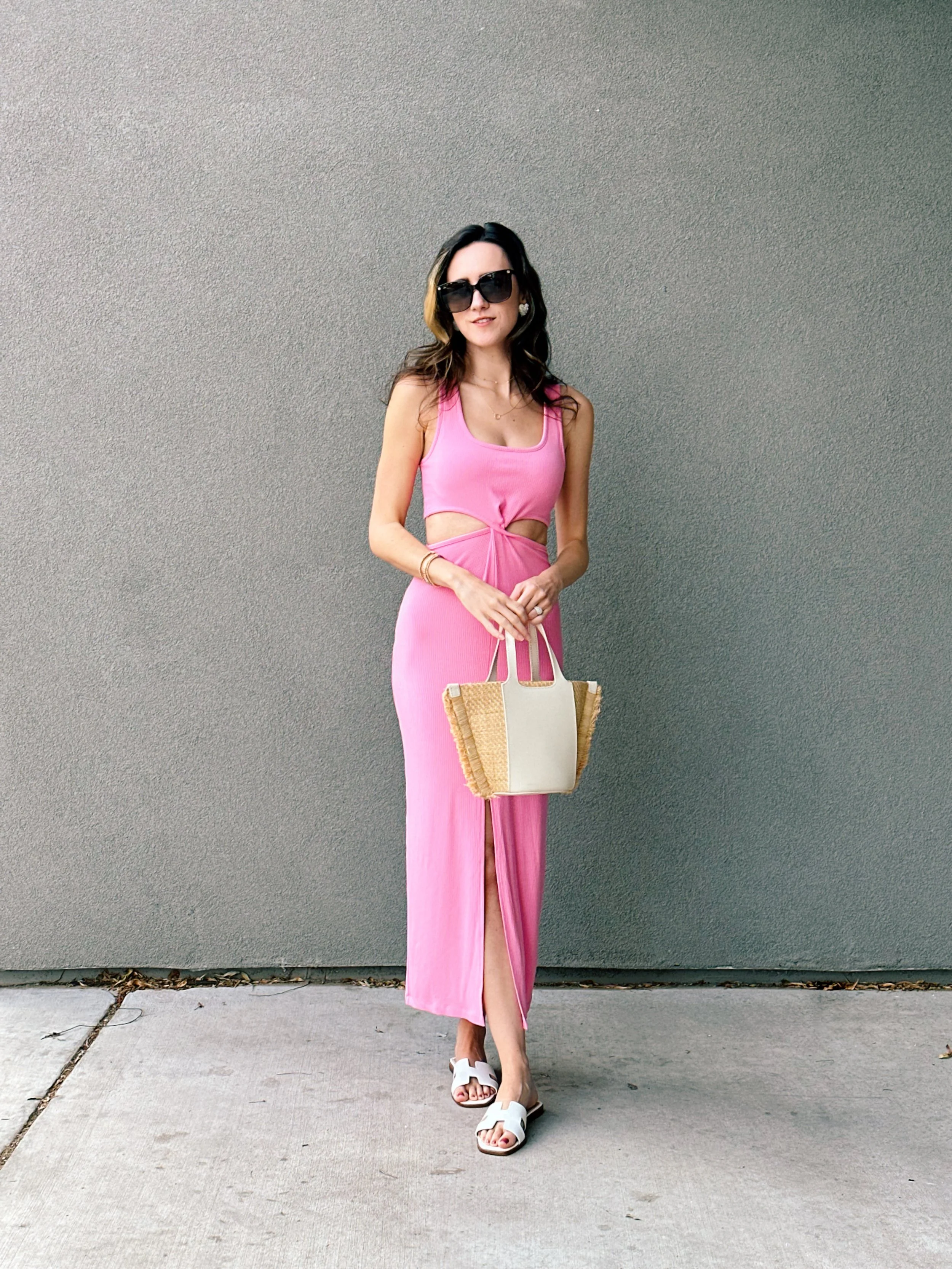 Barbie Pink Summer Midi Dress