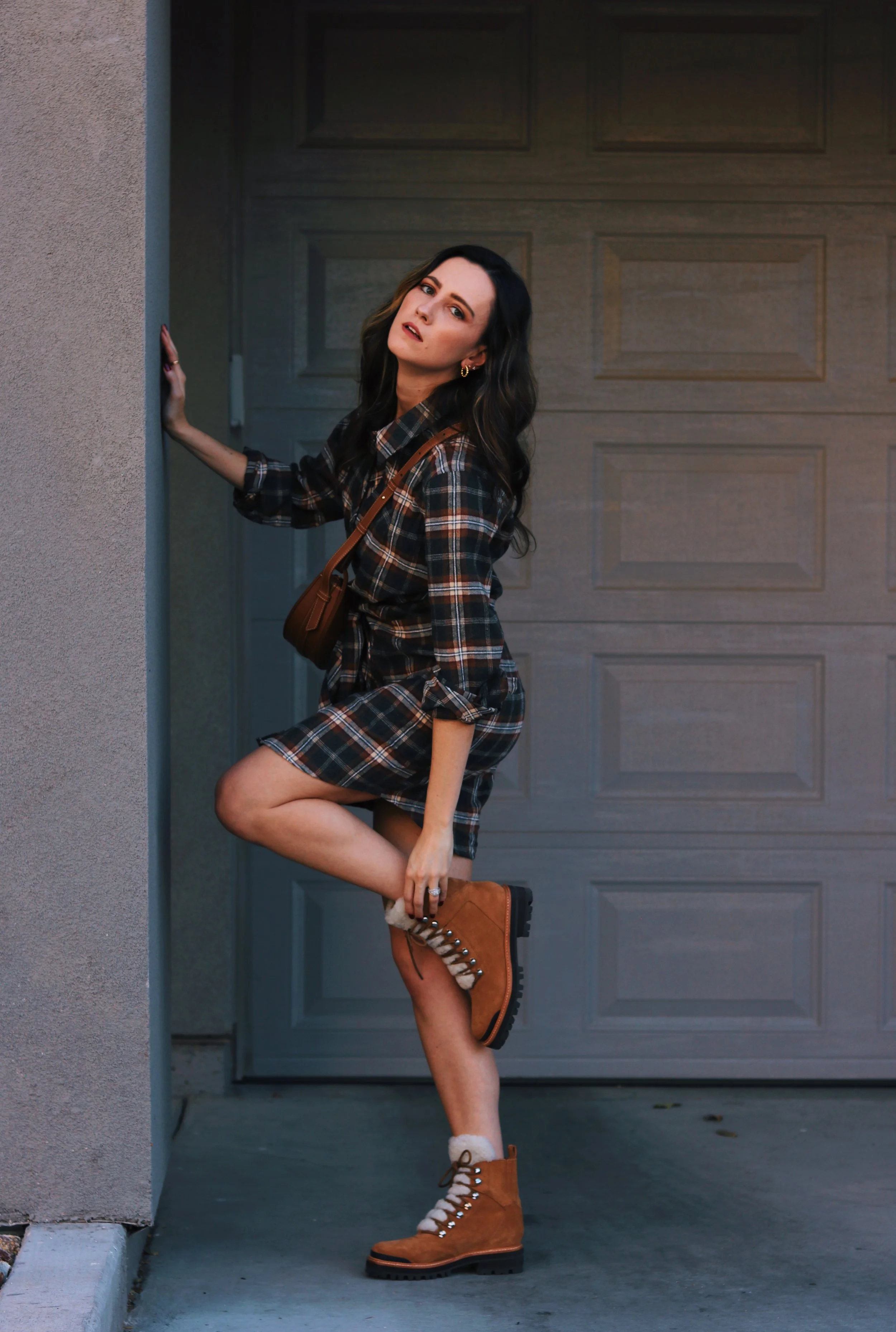 A Fall Plaid Thanksgiving Dress