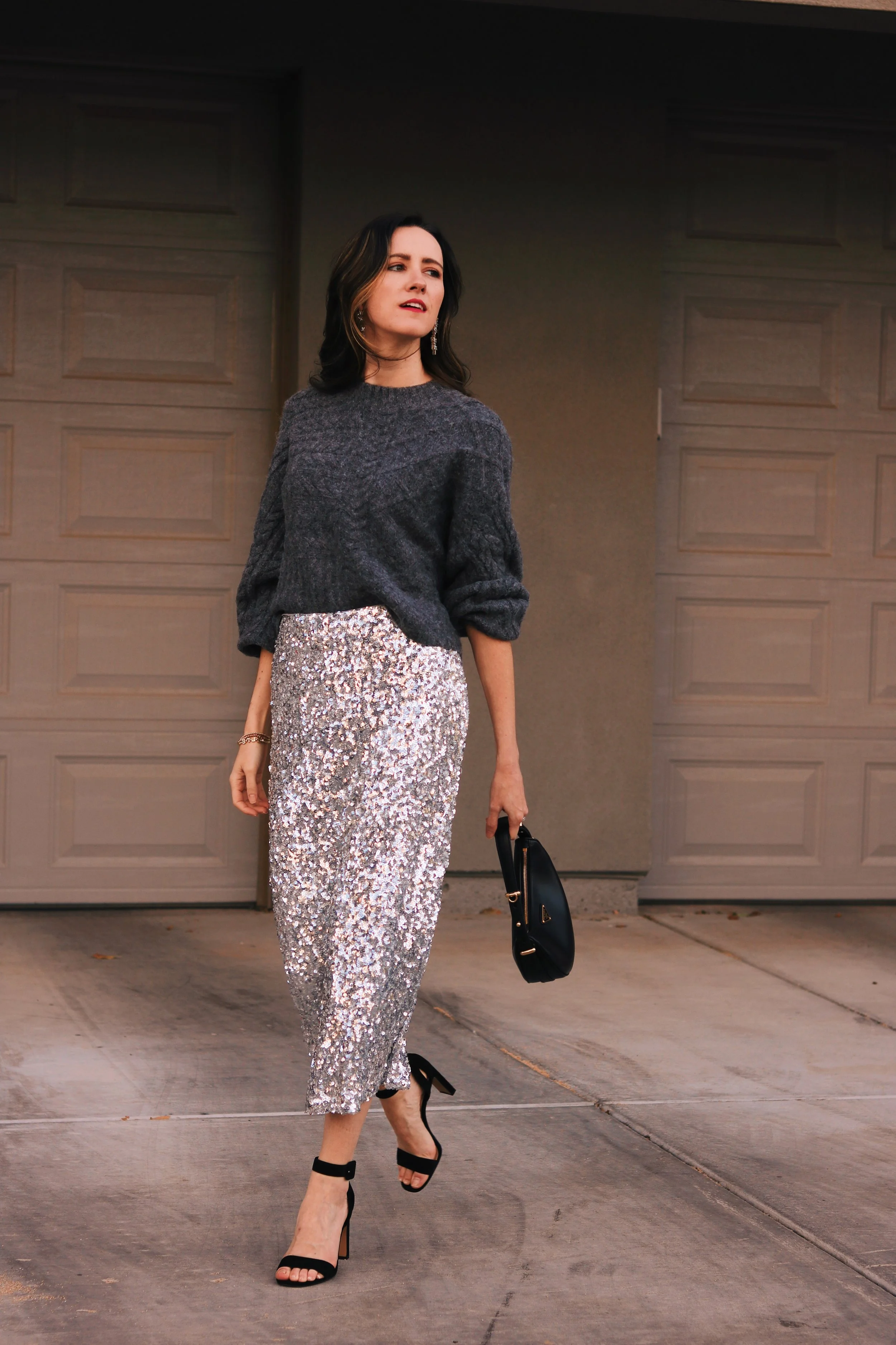A Festive Holiday Sequin Skirt
