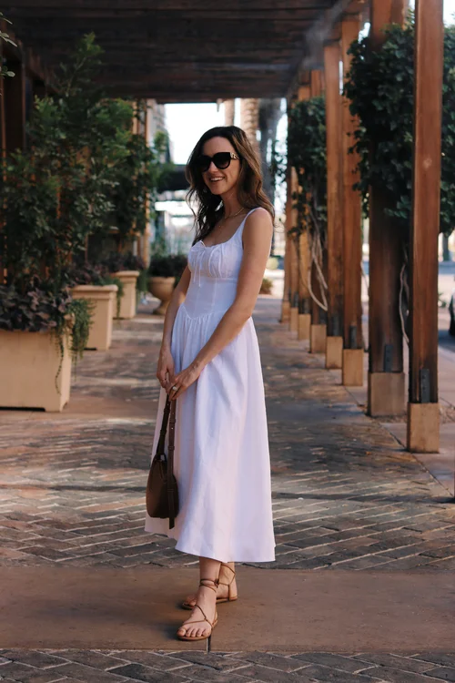 An Effortless White Linen Dress for Summer  Blushful Belle