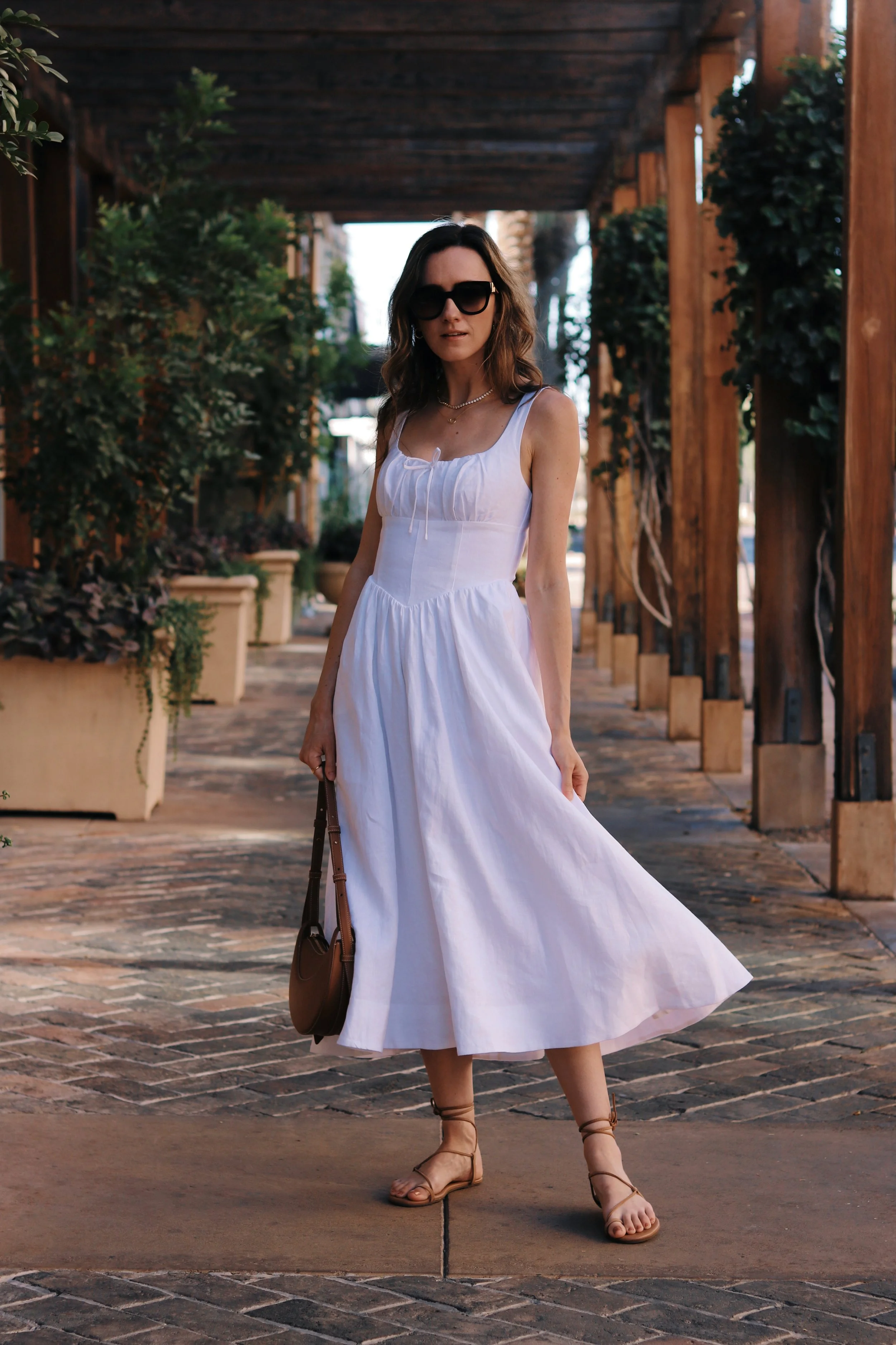 An Effortless White Linen Dress for Summer