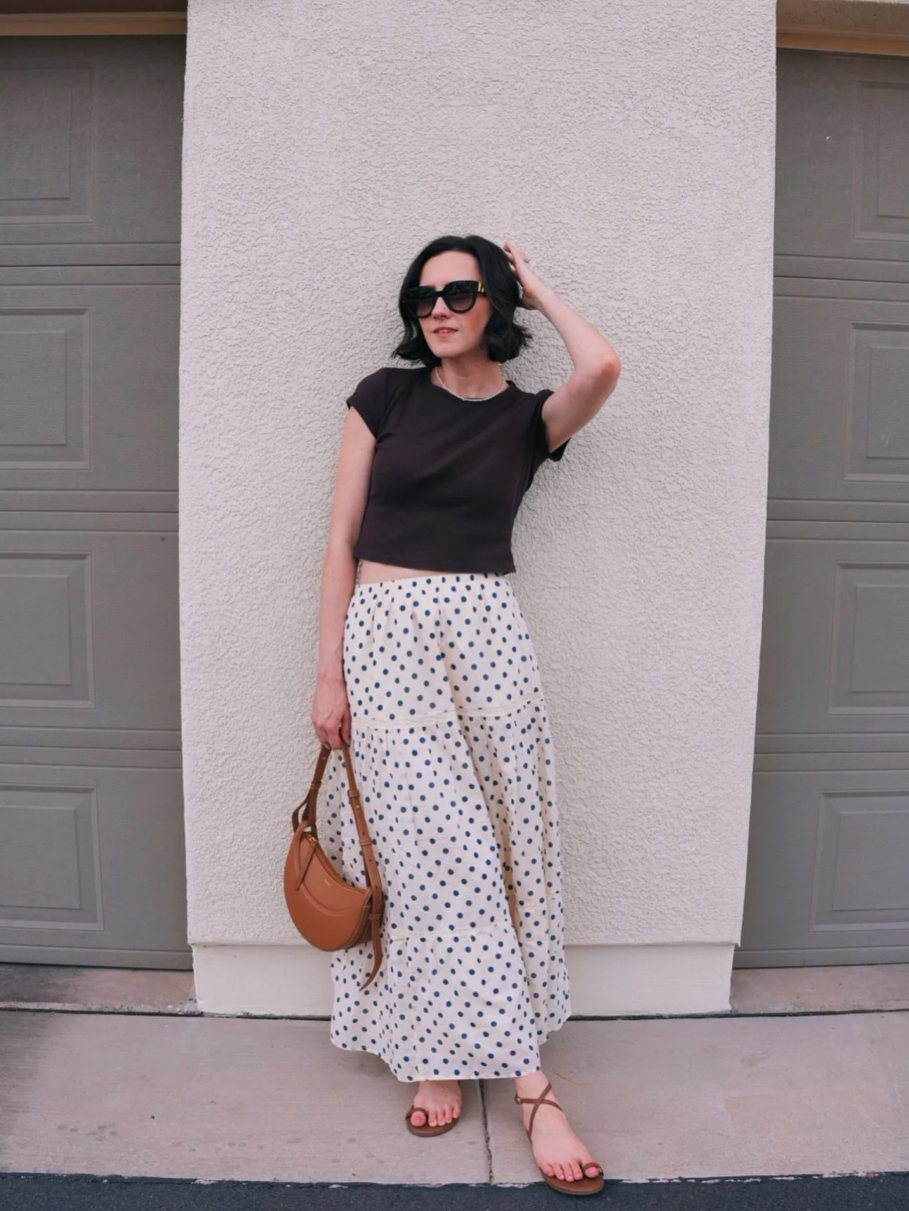 sometimes the most unexpected color combos end up being your favorites 🤎 I shared this look on stories yesterday and so many of you were into it too (👏🏻) which made me smile bc I was doubting myself &amp; almost didn&rsquo;t wear it. 

It may not 