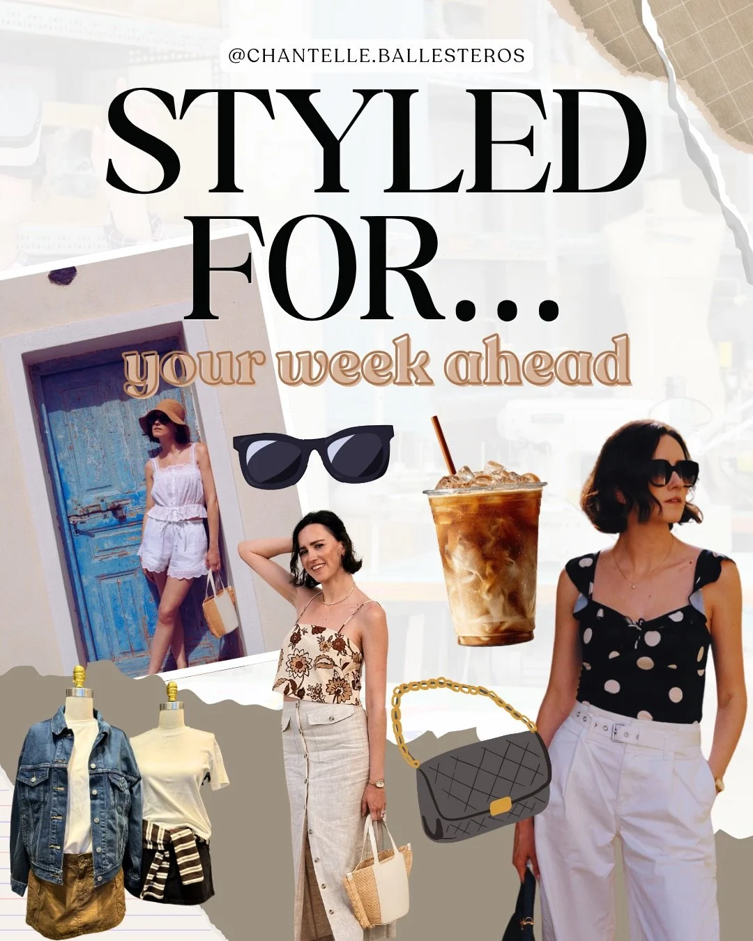 Your week is already looking cute! 🗓️💯

Swipe through for 5 summer outfit ideas styled for every moment on your agenda bc getting dressed should be the fun part!

This week&rsquo;s lineup: 
👟 A lunch break walk 
☕ Iced coffee &amp; errands 
👩🏻&z
