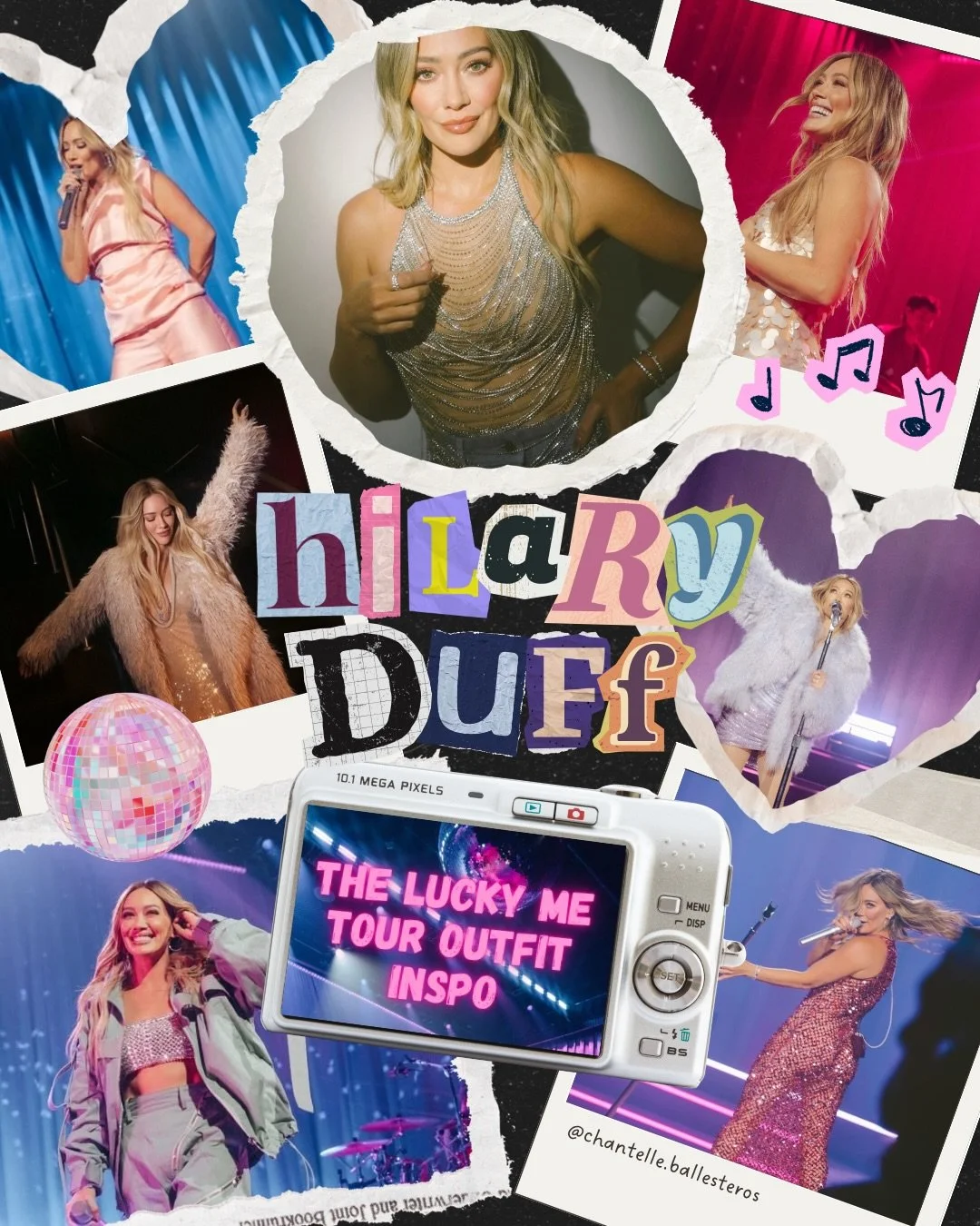 wake up wake up bc we&rsquo;re 2 weeks out from @hilaryduff kicking off &ldquo;the lucky me tour&rdquo; &amp; it&rsquo;s time to choose your outfit! Idk about you but I fully plan on rocking an early 2000&rsquo;s coded outfit because WHY NOT 🤩✨🍒 I&