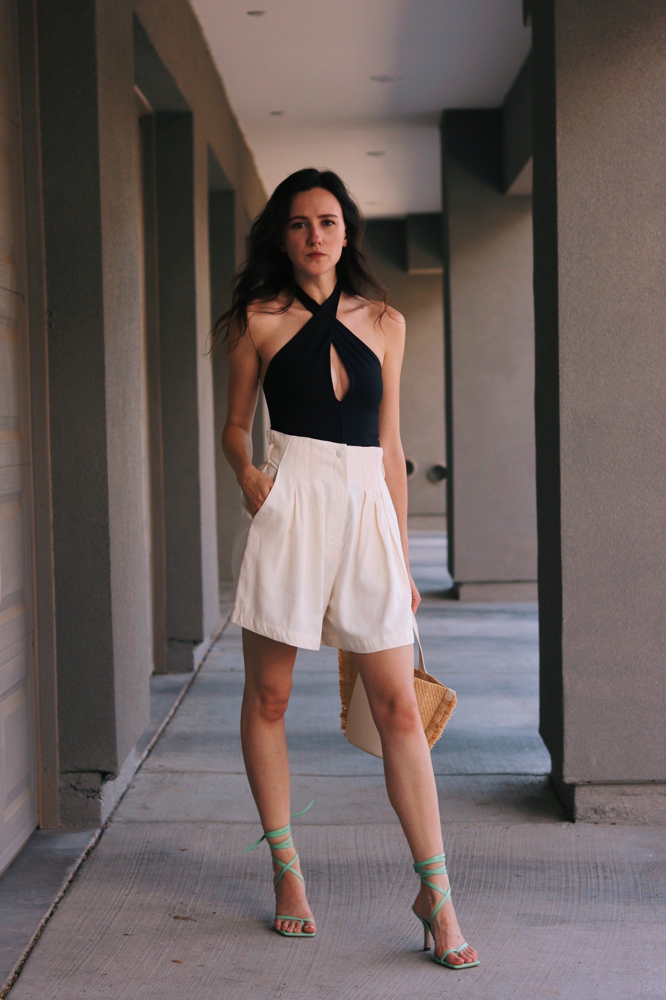 A Chic Black & White Outfit — Blushful Belle