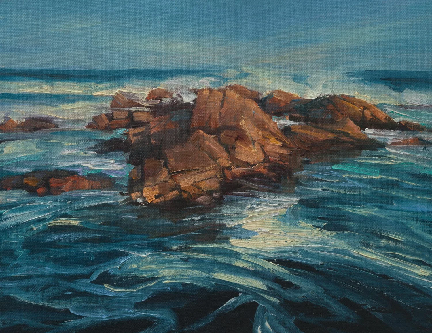 Spanish Bay Morning by Asilomar 12x16