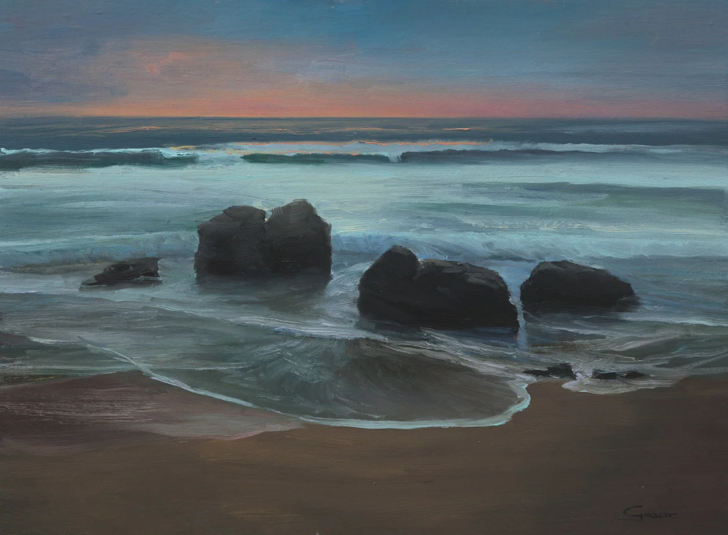 Garrapata Evening 12x16