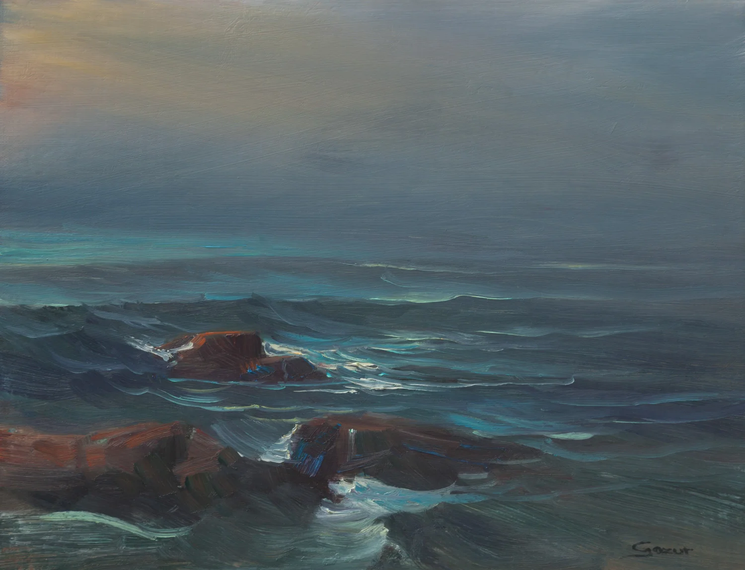 Evening at Heisler Park 11x14