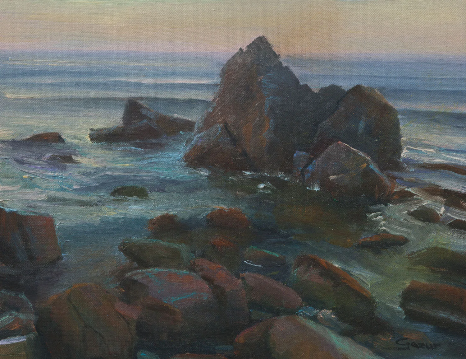 Pacific Autumn at Kirk Creek, Big Sur, 11 x 14