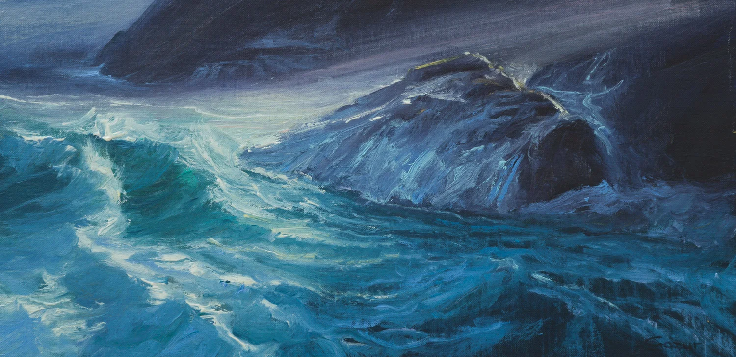 Rays of Light in Partington Cove 16x8