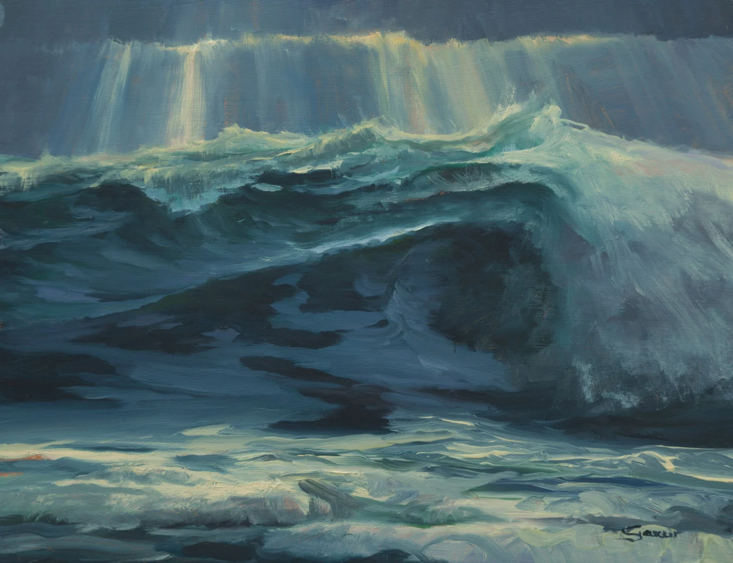 Big Waves of Garrapata, Big Sur, 16 x 9