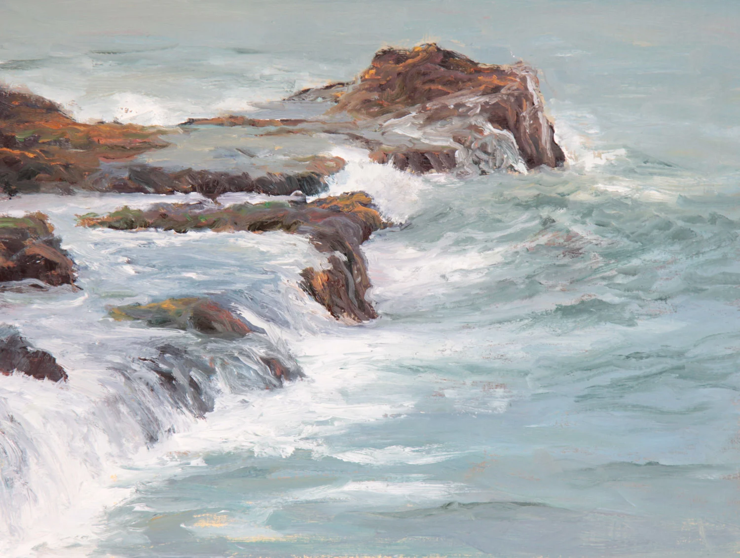 Rocks Around Cambria, 12 x 16